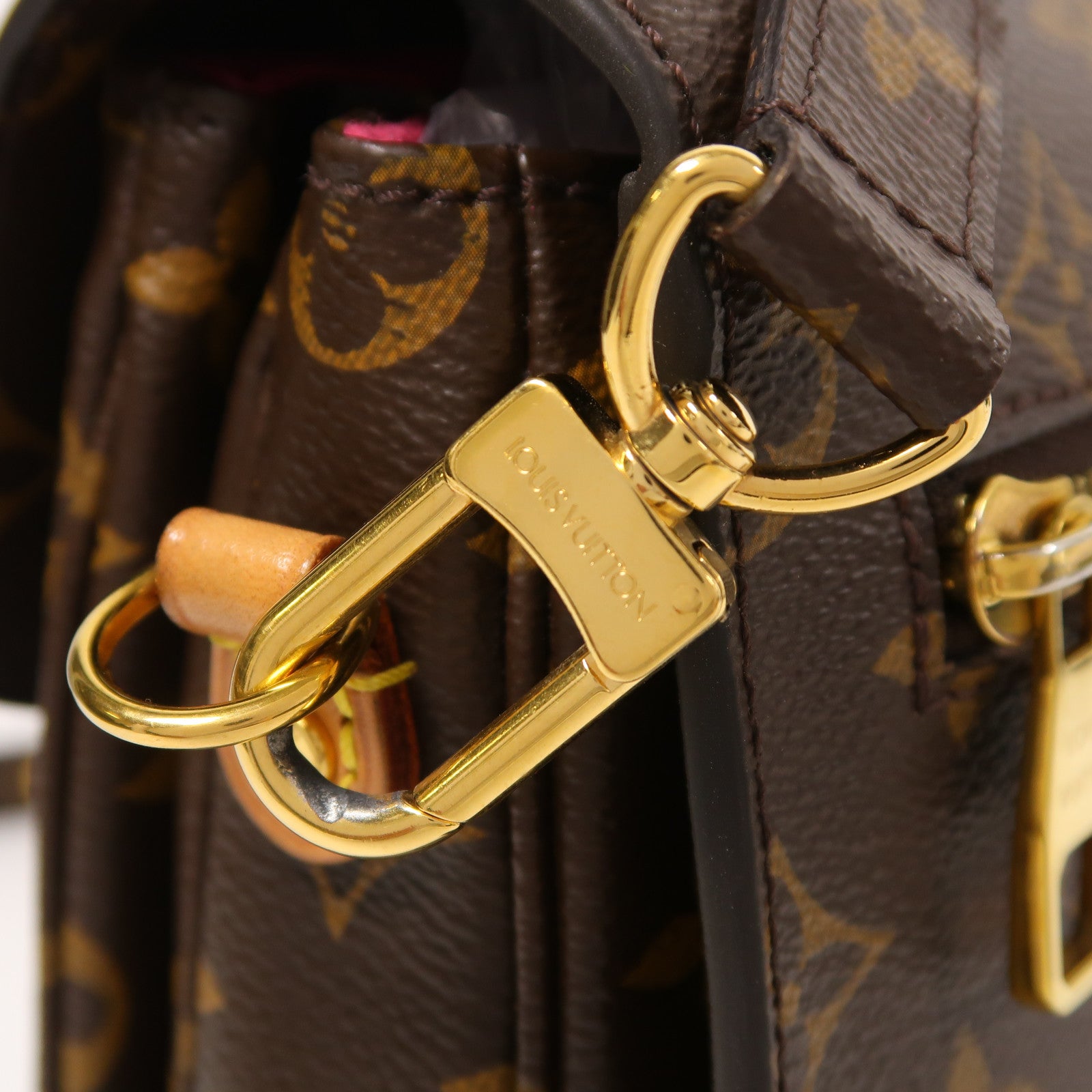 LOUIS VUITTON LV GHW Pochette Metis 2way Bag M43991 Monogram Patches Brown