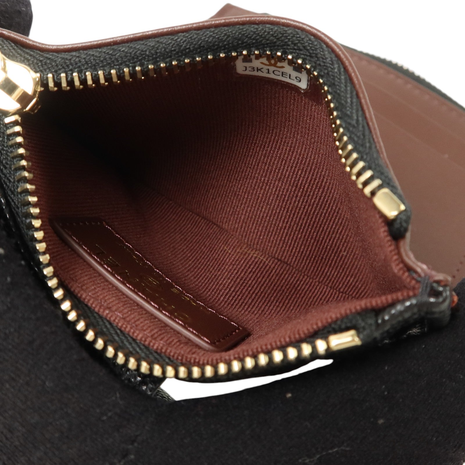 CHANEL 牛皮皮革Card/Coin Case金扣卡片套/零錢包