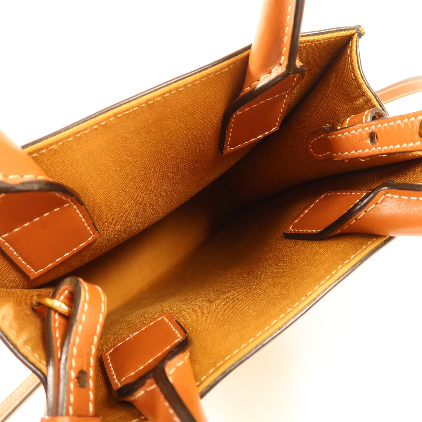 CELINE 塗層帆布Mini Vertical Cabas Tote金扣手挽肩背兩用袋