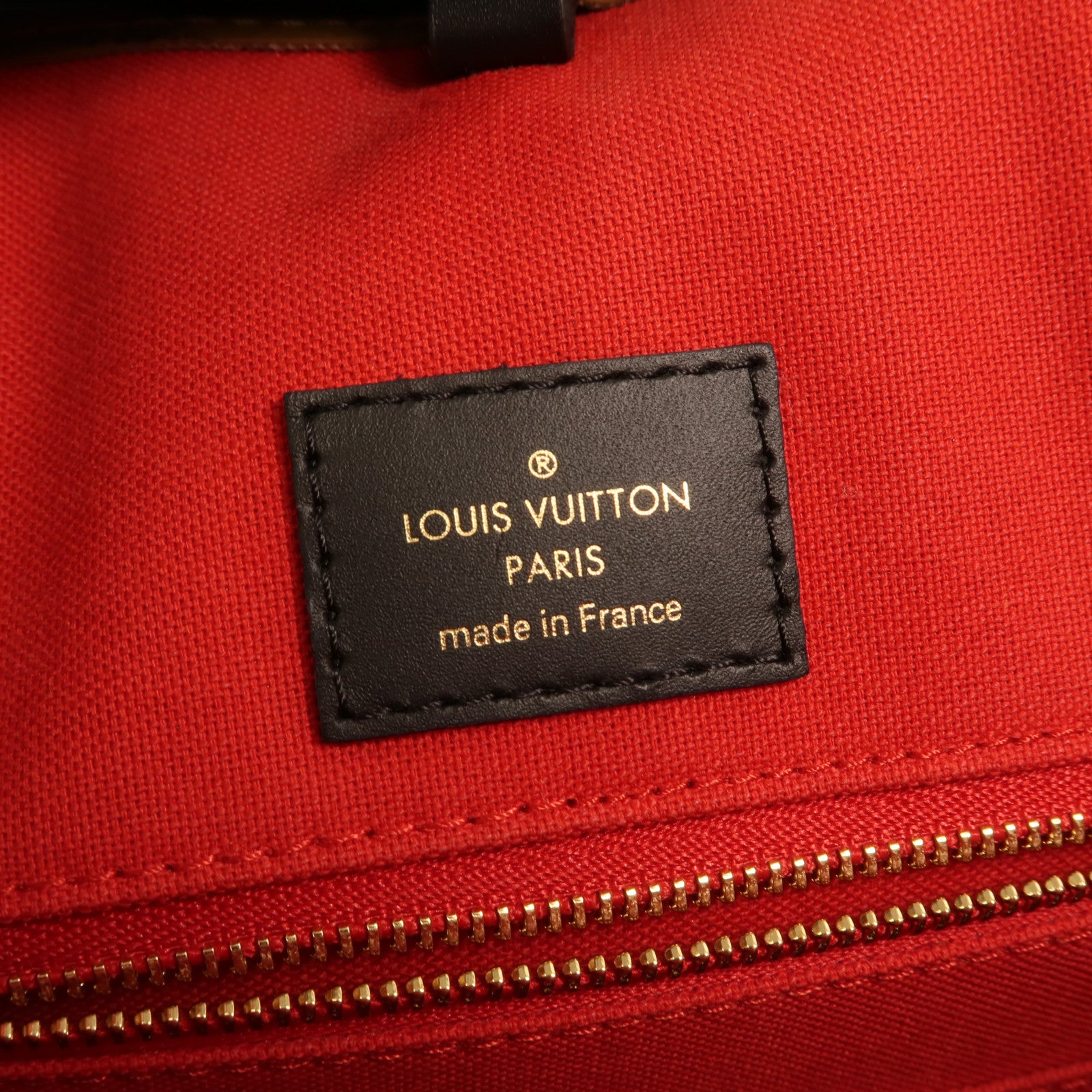 LOUIS VUITTON Monogram Giant On The Go MM金扣手挽肩背兩用袋