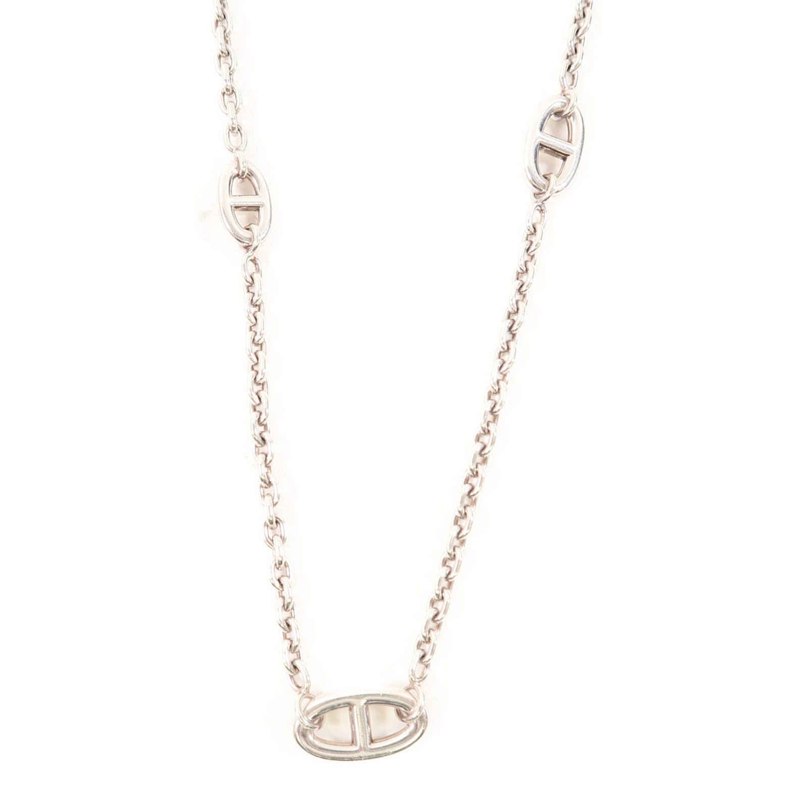 HERMES 925純銀Necklace項鍊銀色