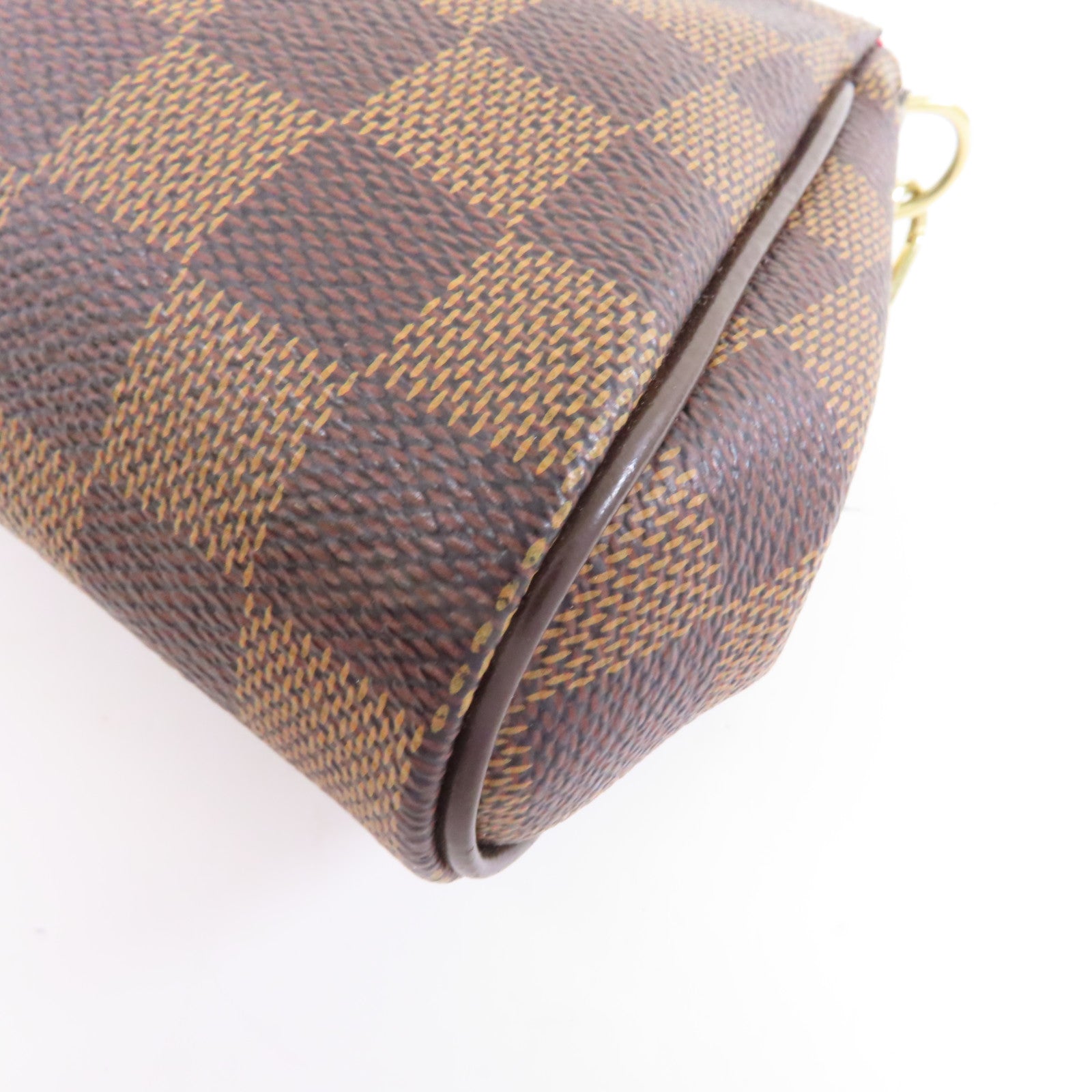 LOUIS VUITTON Damier Eva金扣手挽肩背兩用袋棕色