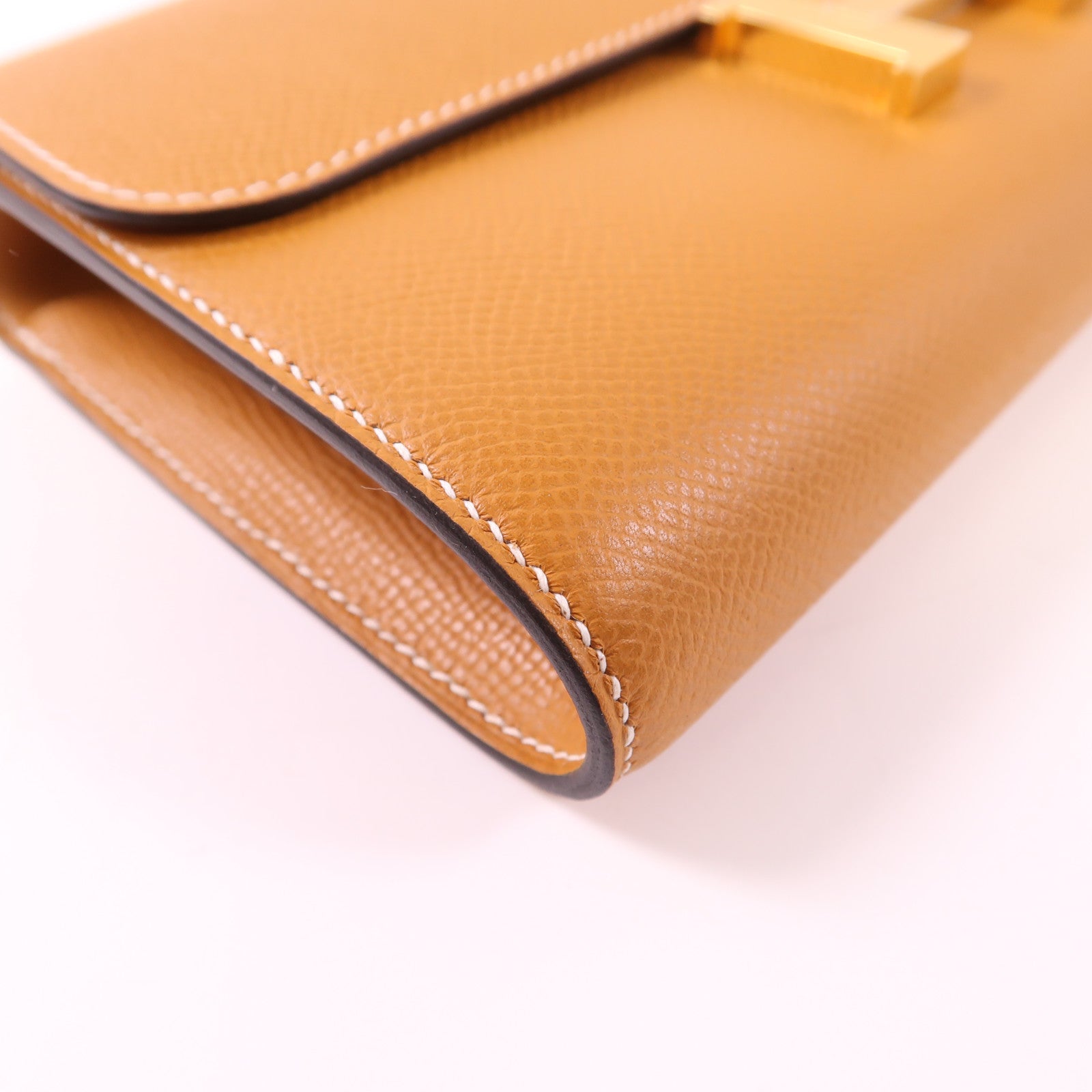HERMES Epsom皮革Constance To Go金扣肩背袋Toffee