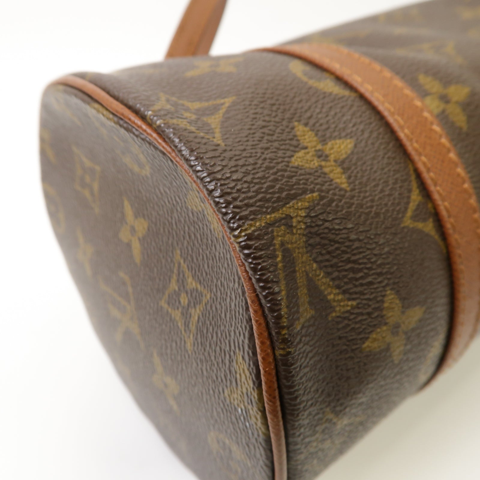 LOUIS VUITTON 【激減優惠】Monogram Papillon金扣手挽袋啡色