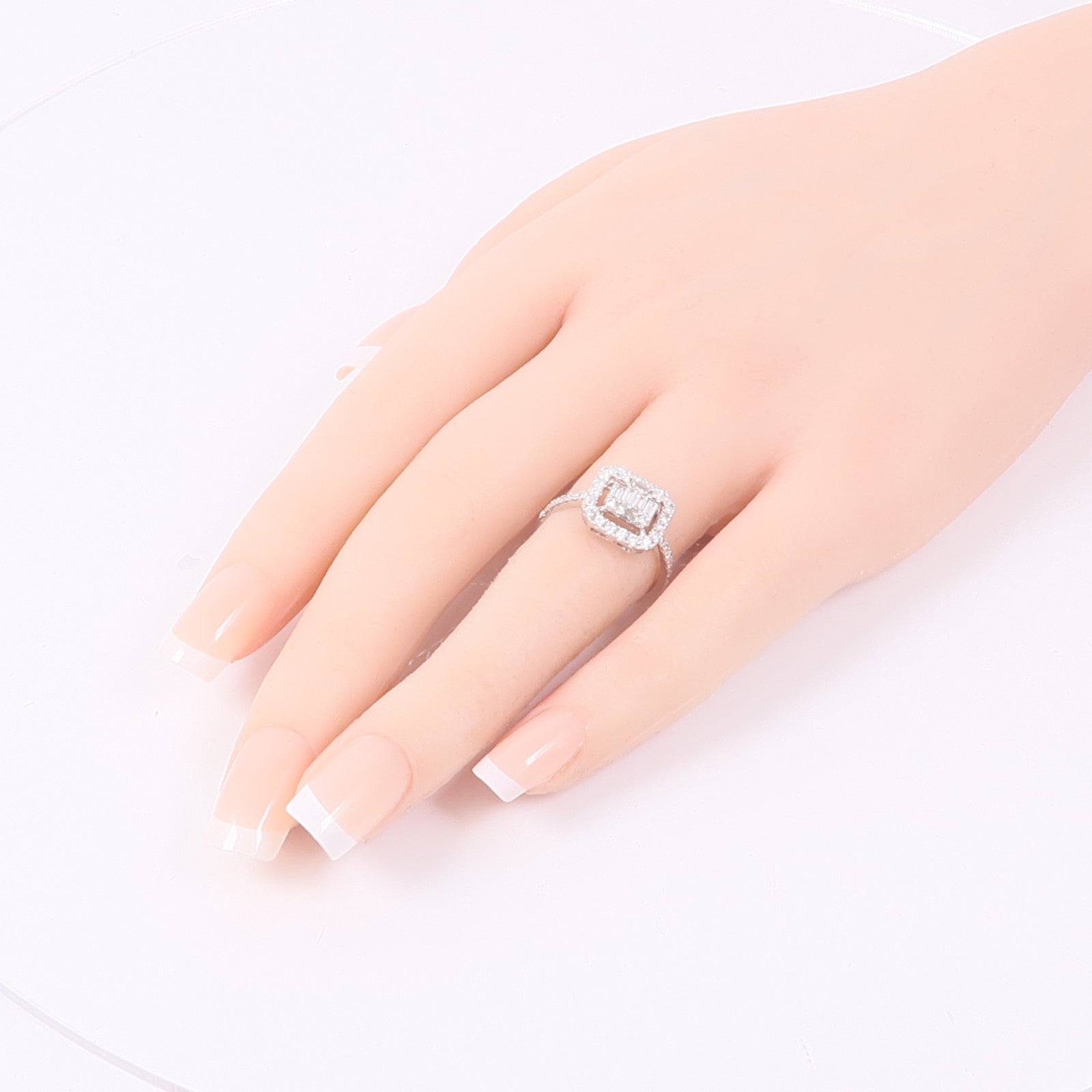 JEWELRY 【激減優惠】18K白金Diamond Ring鑽石戒指US#6.5