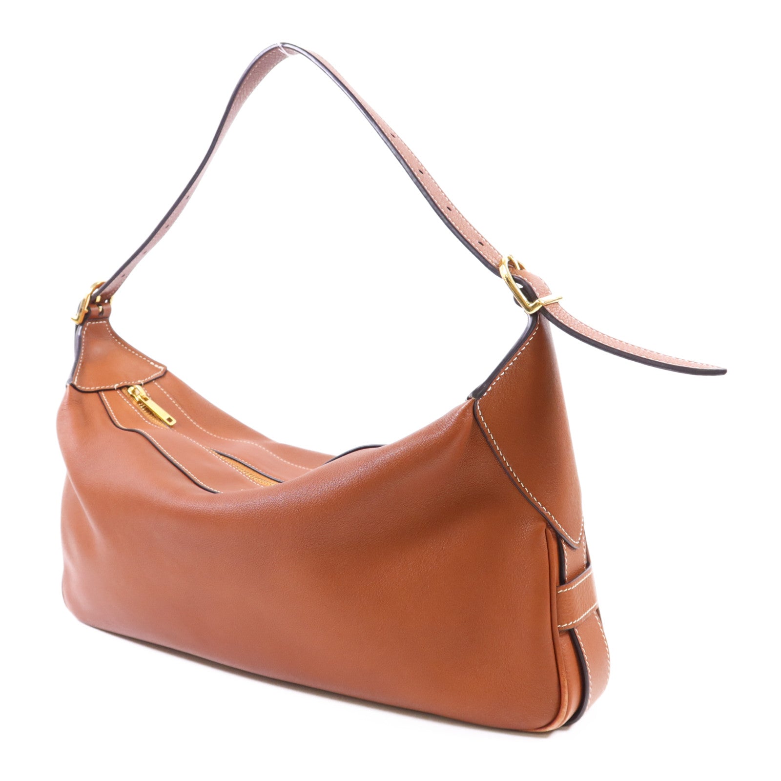 CELINE 牛皮皮革Romy金扣肩背袋