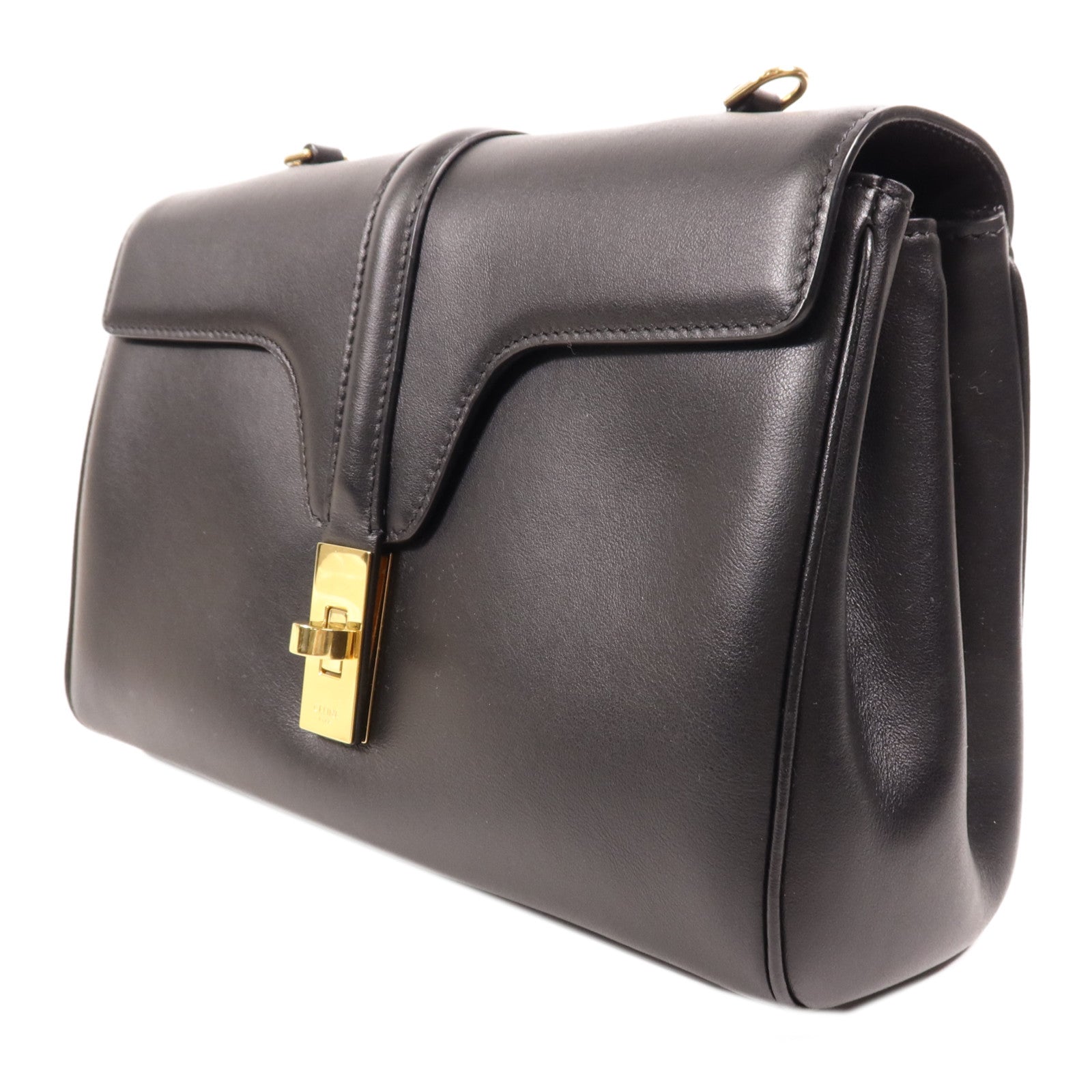 CELINE 【激減優惠】牛皮皮革Teen Soft金扣肩背袋
