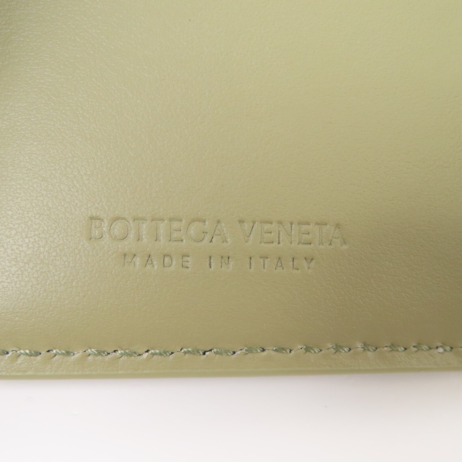 BOTTEGA VENETA 織紋皮革Middle Wallet金扣短錢包