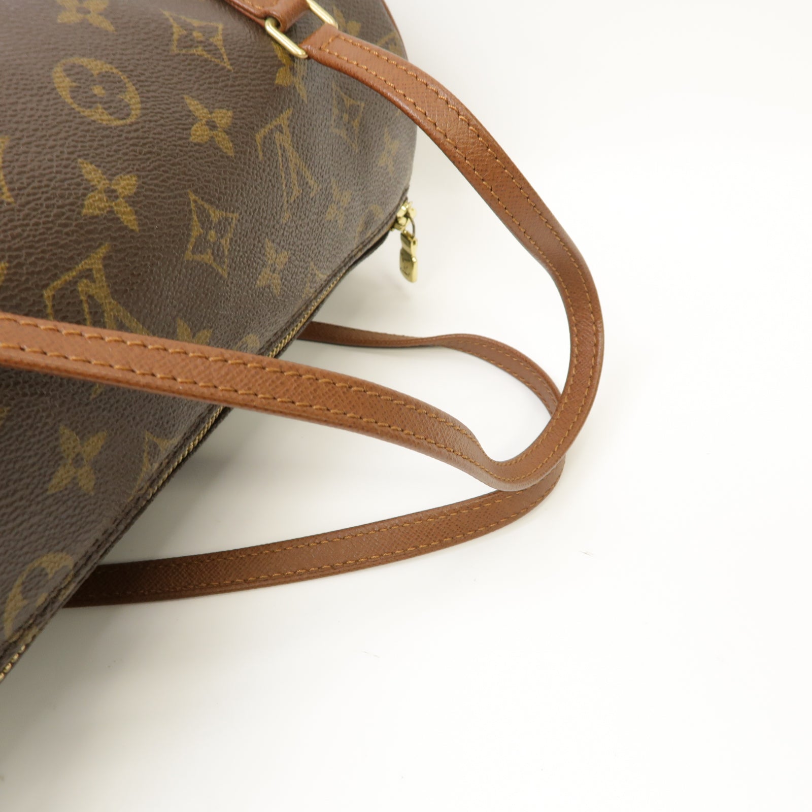LOUIS VUITTON 【激減優惠】Monogram Papillon金扣手挽袋啡色