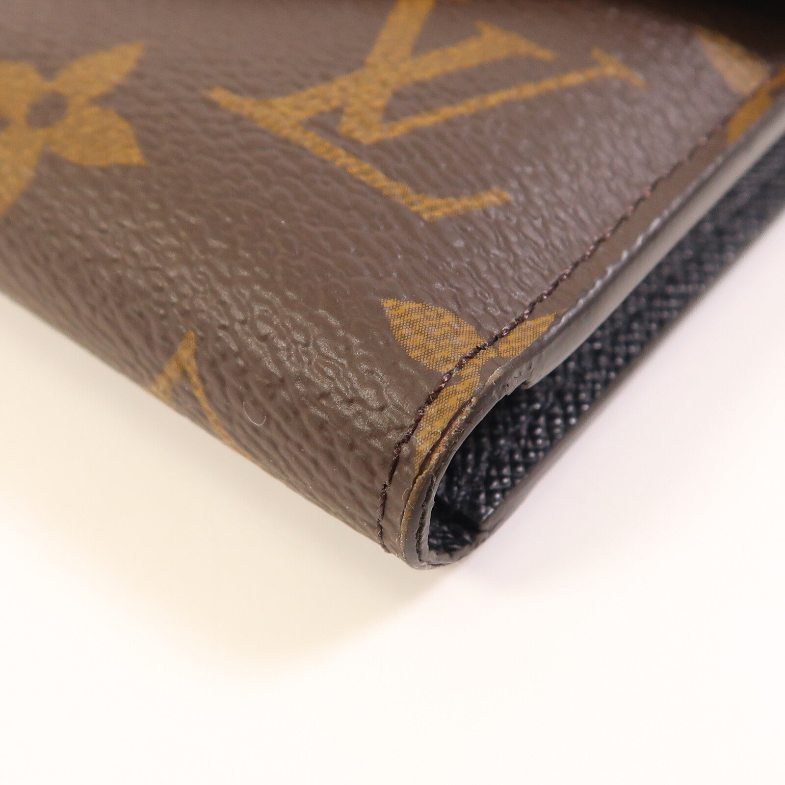LOUIS VUITTON Monogram/Monogram Reverse Victorine Wallet金扣錢包棕色