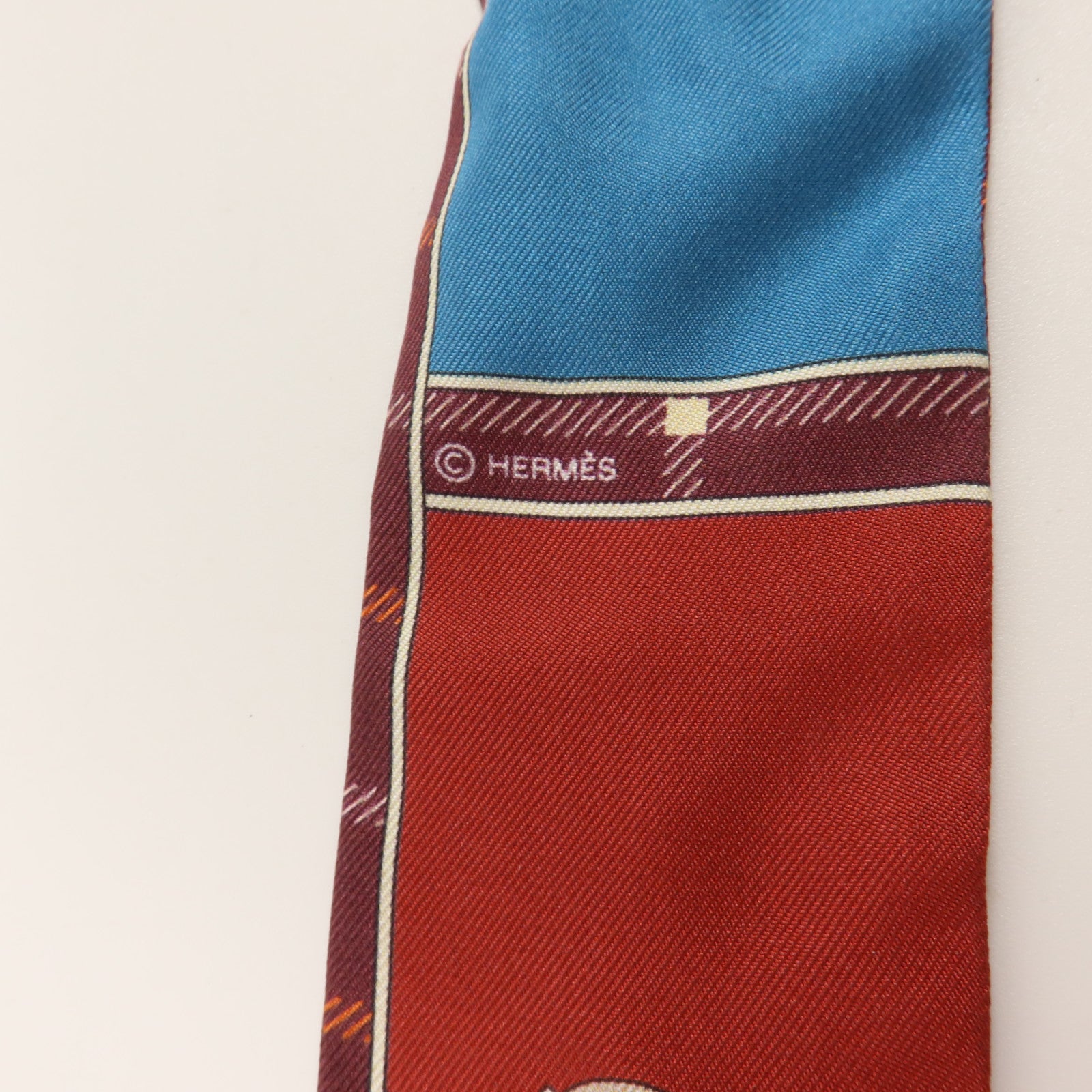 HERMES 絲質Twilly絲巾