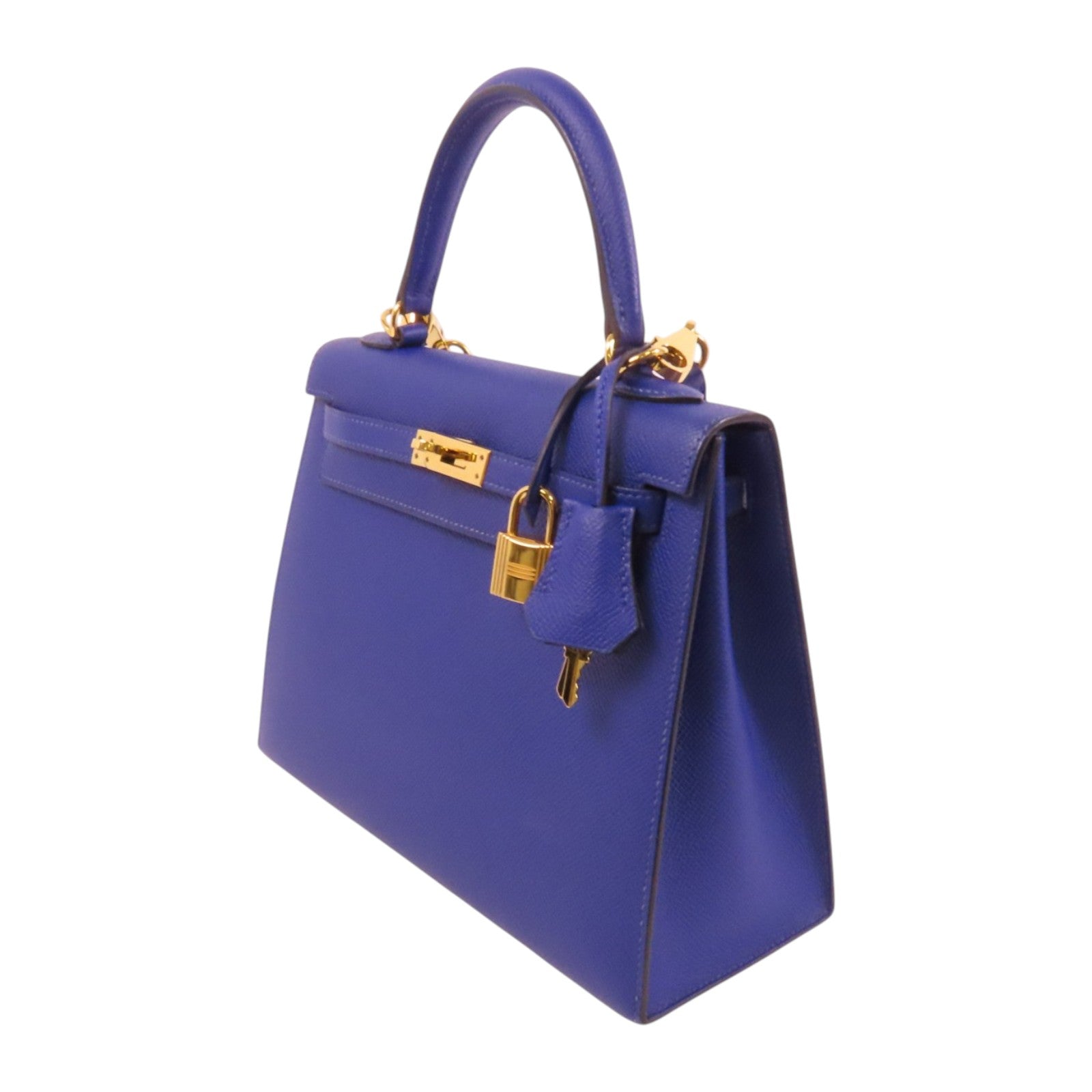 HERMES 【激減優惠】Epsom皮革Kelly 25金扣手挽肩背兩用袋