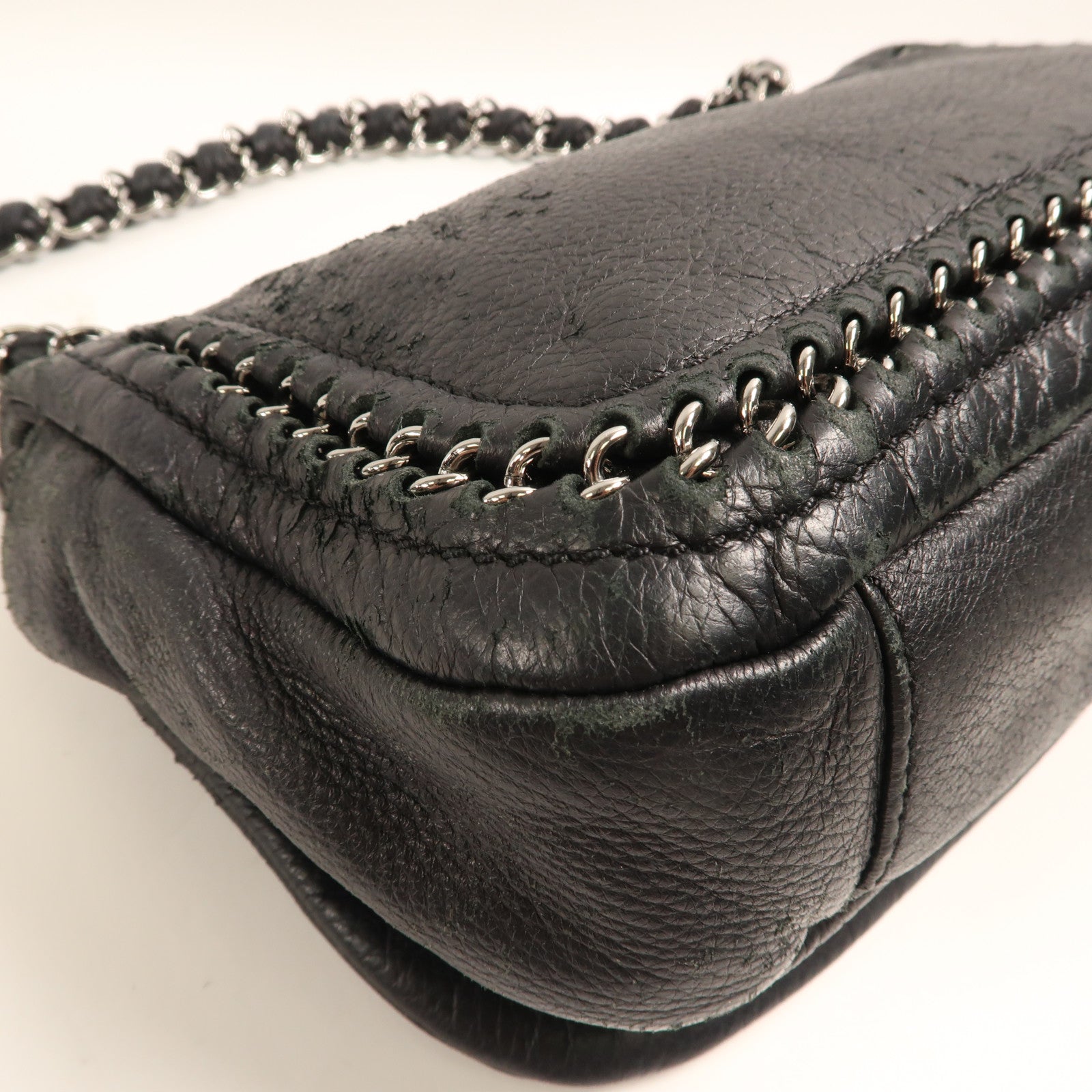 CHANEL 牛皮皮革Shoulder Bag鏈帶肩背袋