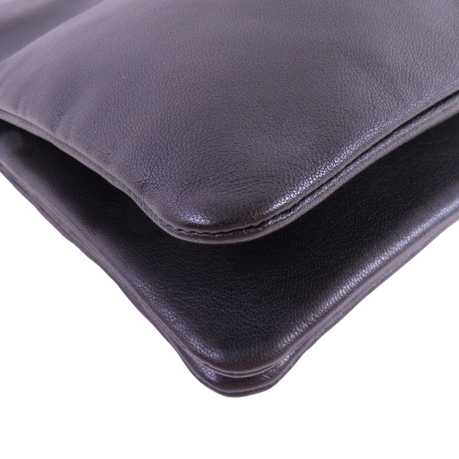 CELINE GHW Trio Shoulder Bag Crossbody Lambskin Leather