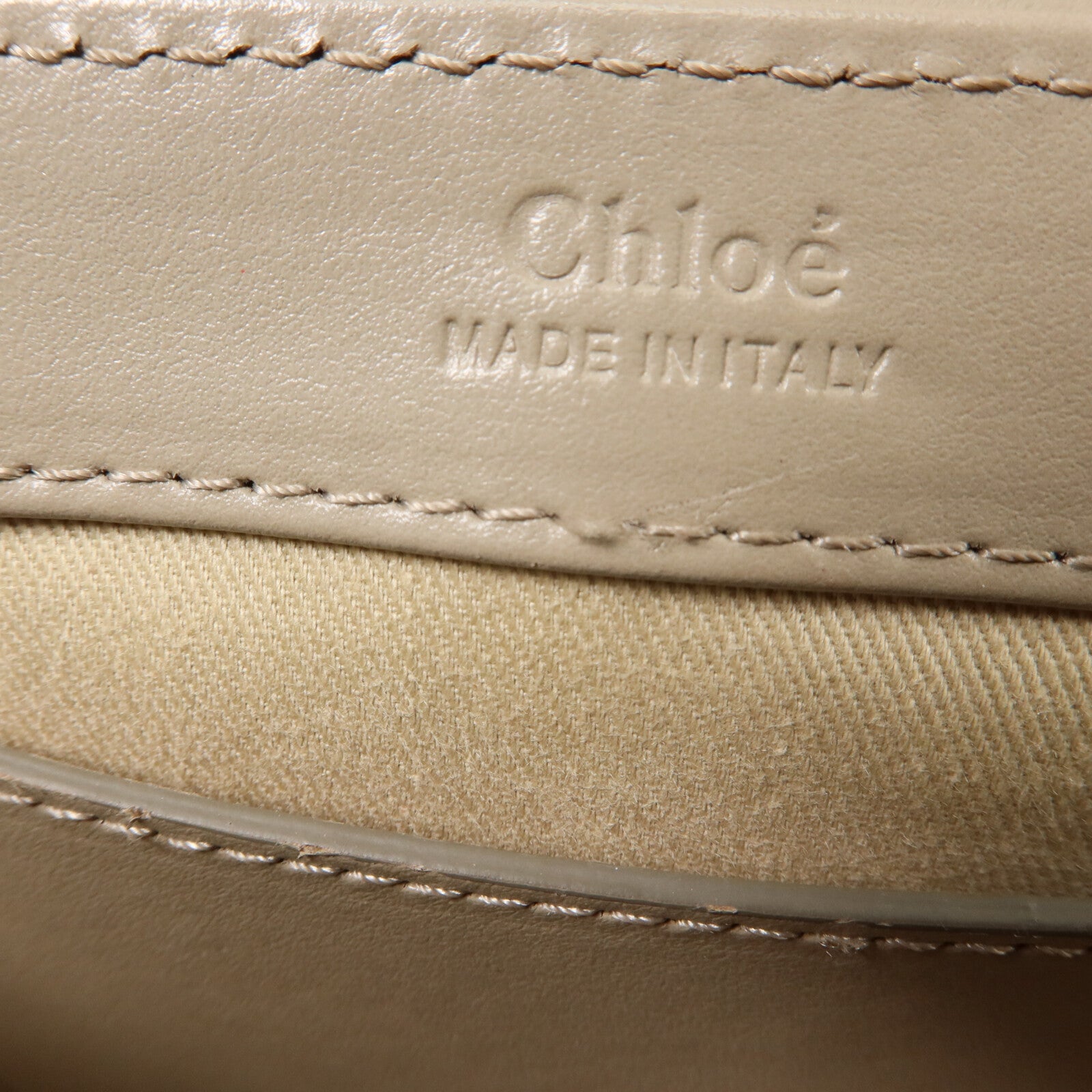 Chloe 牛皮皮革Mini C手挽肩背兩用袋