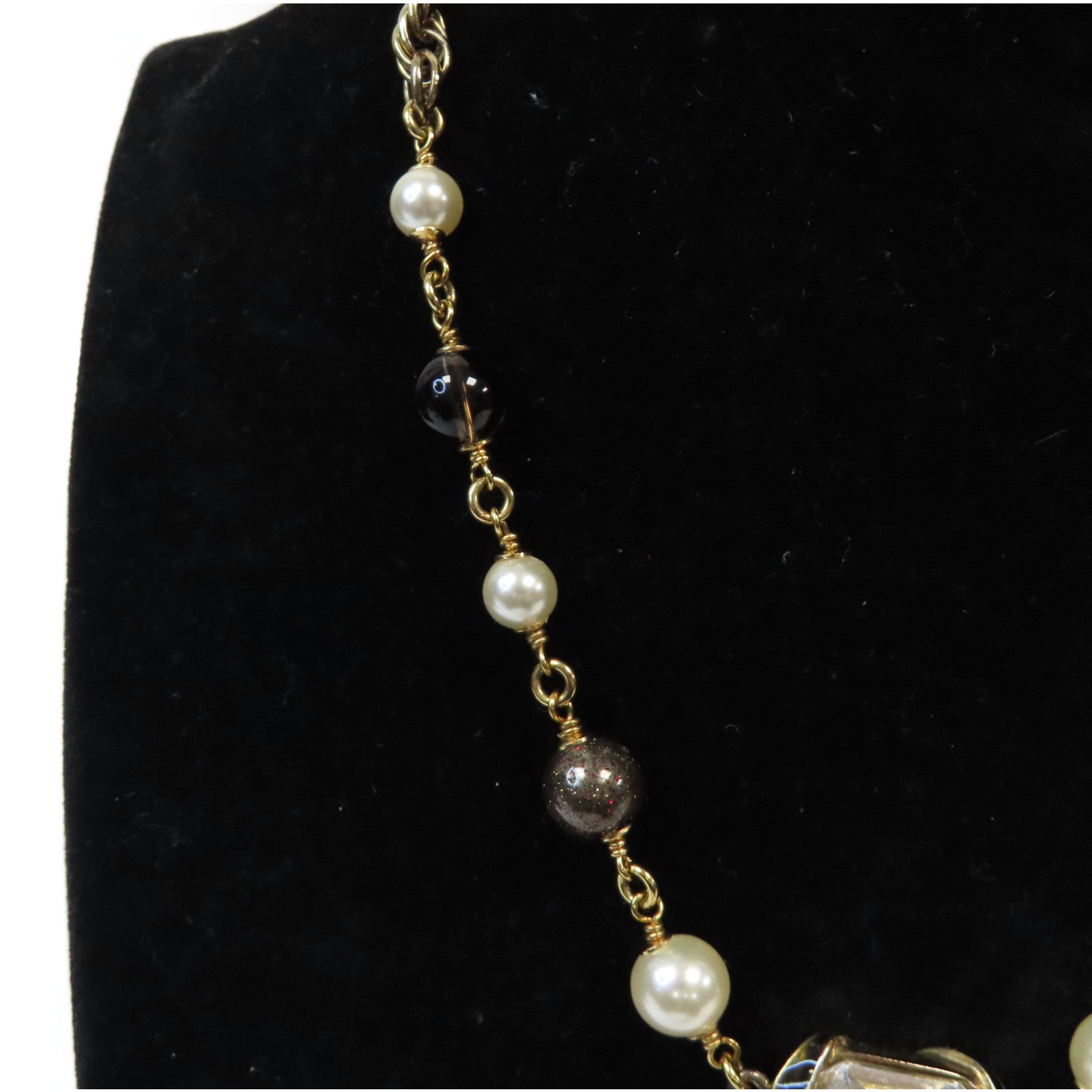 CHANEL 【激減優惠】金屬/PVC Necklace項鍊金色