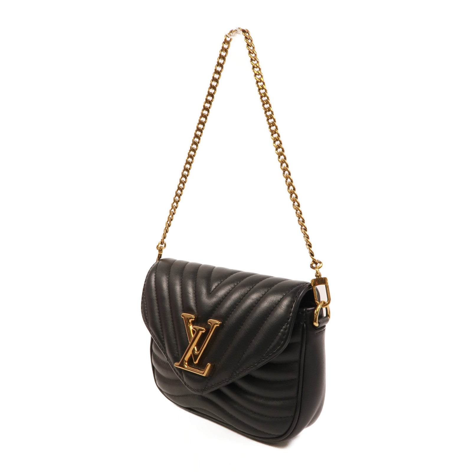 LOUIS VUITTON 牛皮皮革New Wave金扣手挽肩背兩用袋