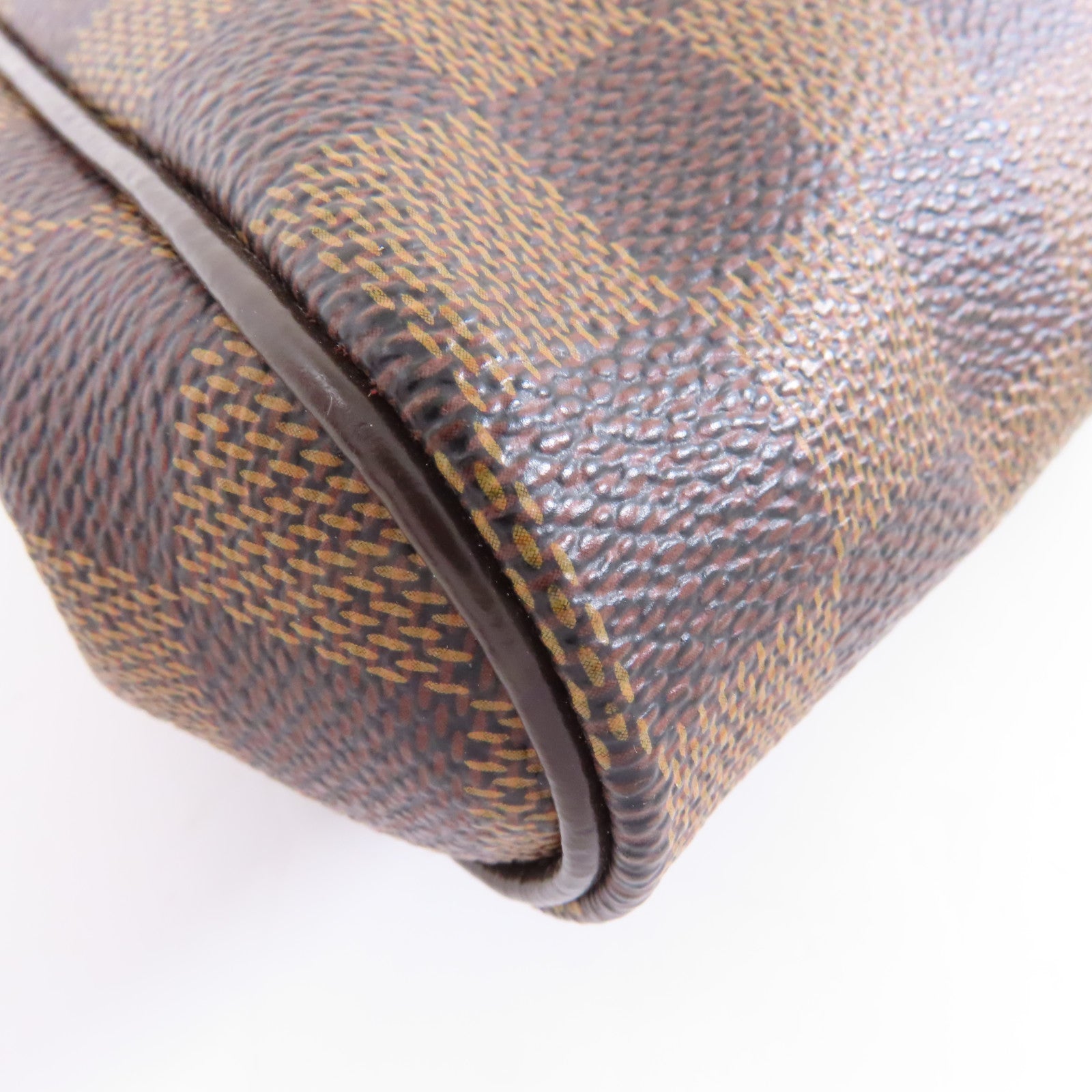 LOUIS VUITTON Damier Eva金扣手挽肩背兩用袋棕色