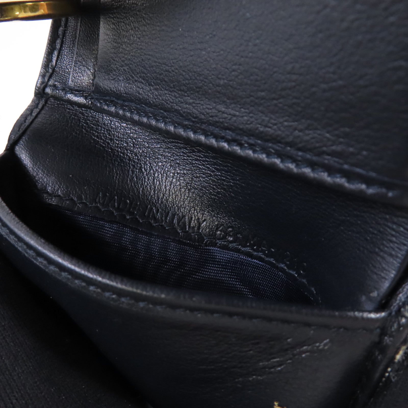 Dior Oblique帆布Mini Wallet金扣短錢包藍色