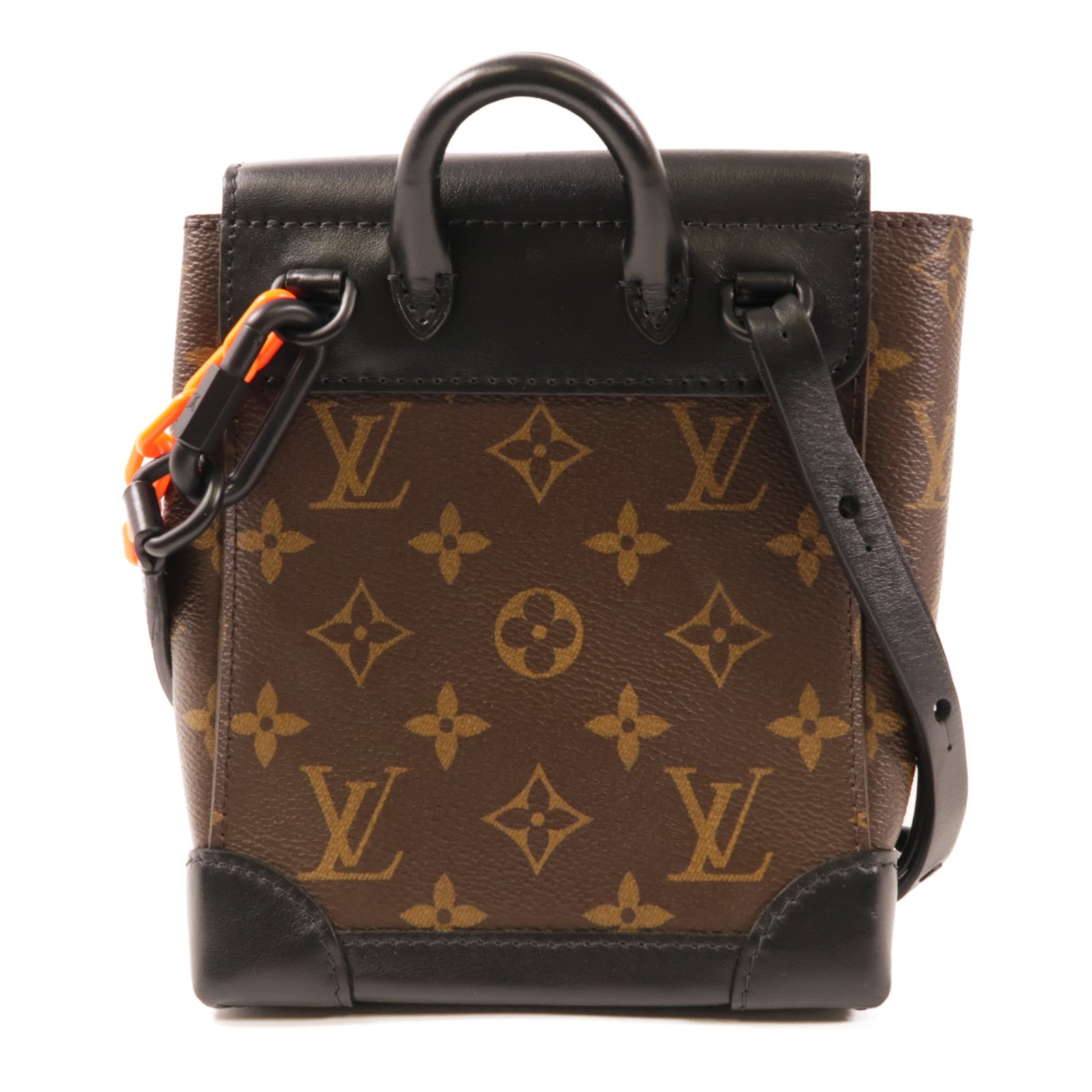 LOUIS VUITTON LV Steamer Nano Shoulder Bag M80327 Monogram Brown/Black