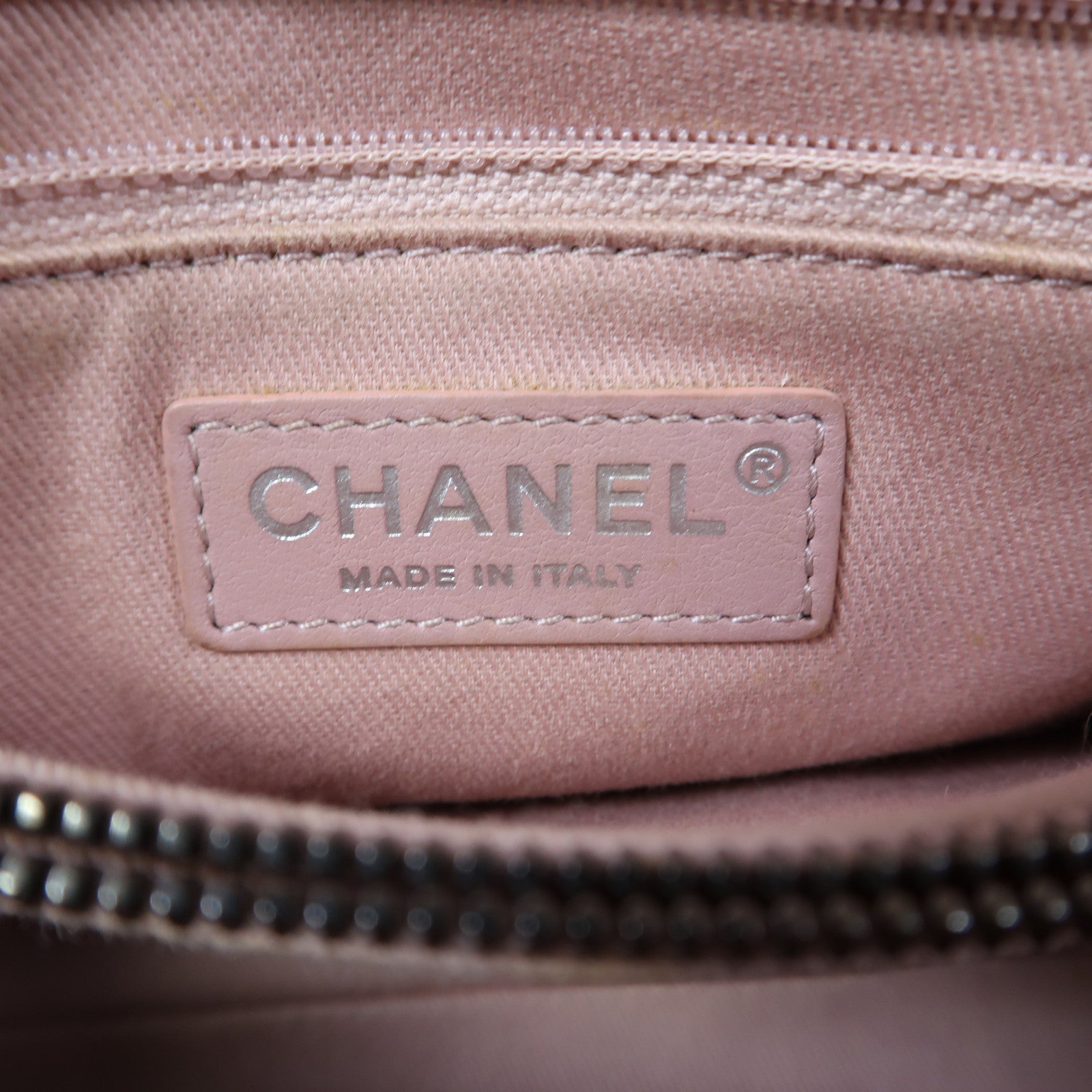 CHANEL 【激減優惠】菱格牛皮皮革Coco Handle銀扣手挽鏈帶肩背兩用袋粉紅色