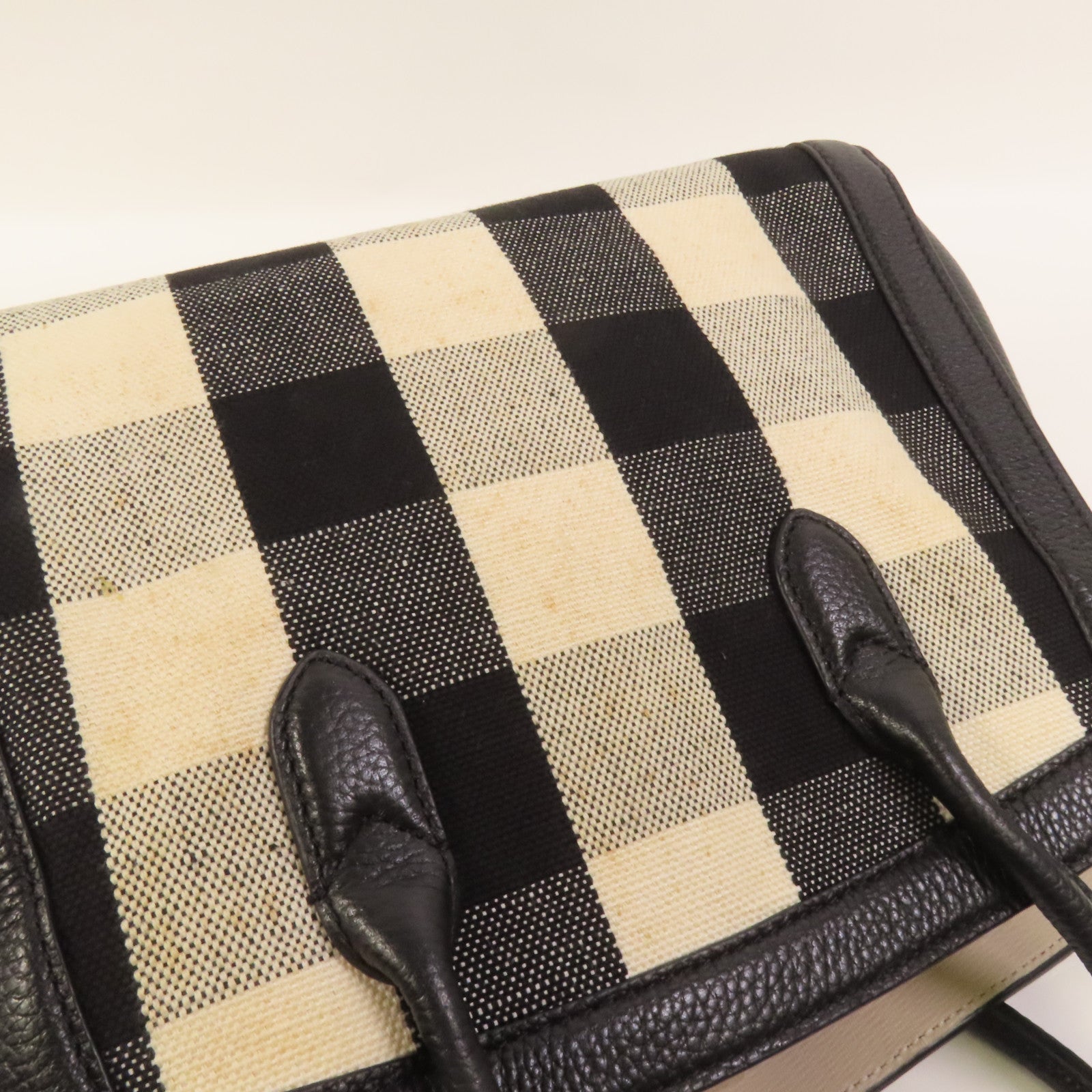 Kate Spade 帆布/牛皮皮革2 Way Shoulder金扣手挽肩背兩用袋