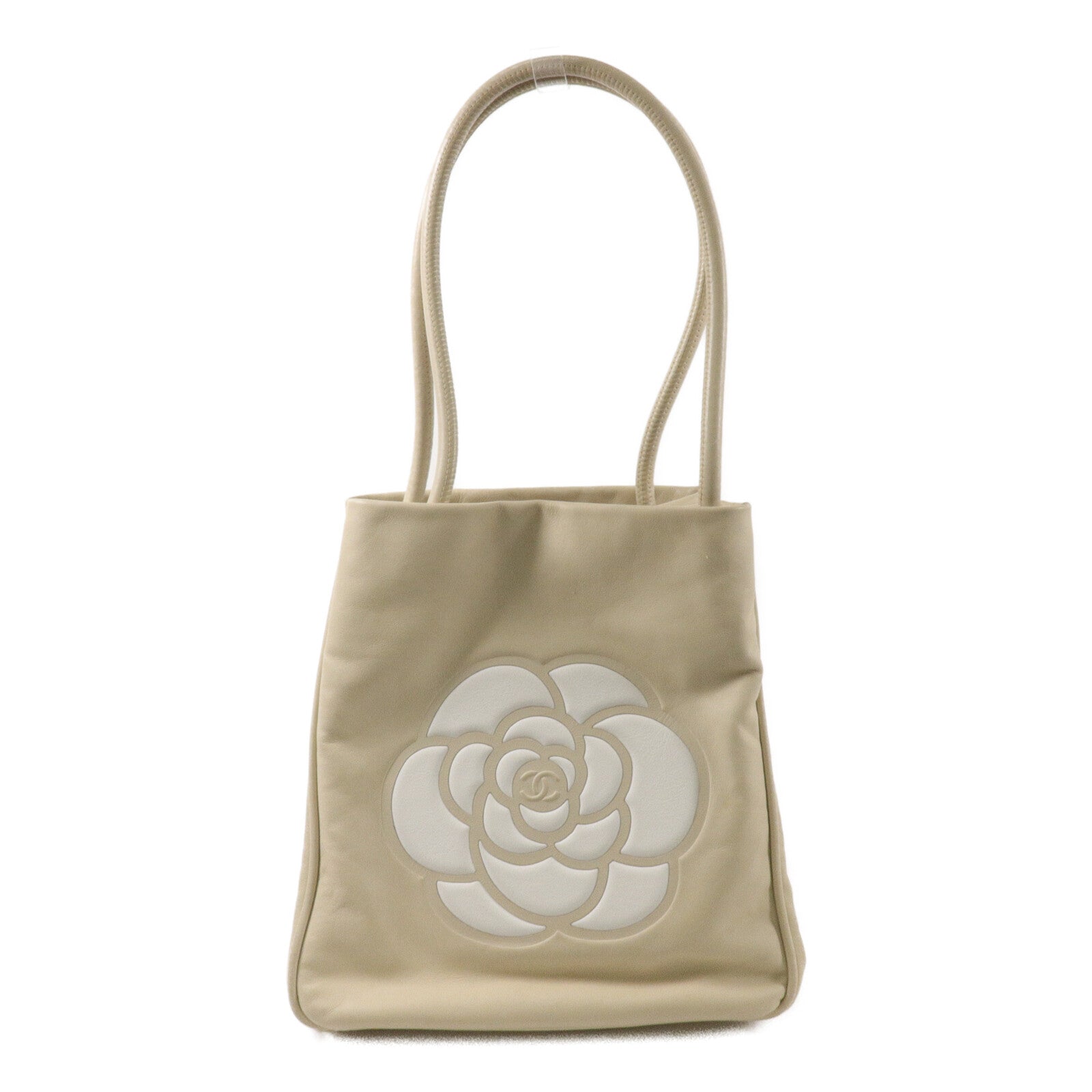 CHANEL 牛皮皮革Camellia Shoulder Tote肩背袋