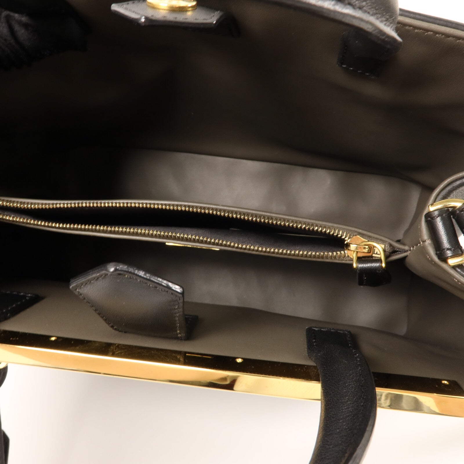 FENDI 牛皮皮革Petite 2 Jours手挽肩背兩用袋