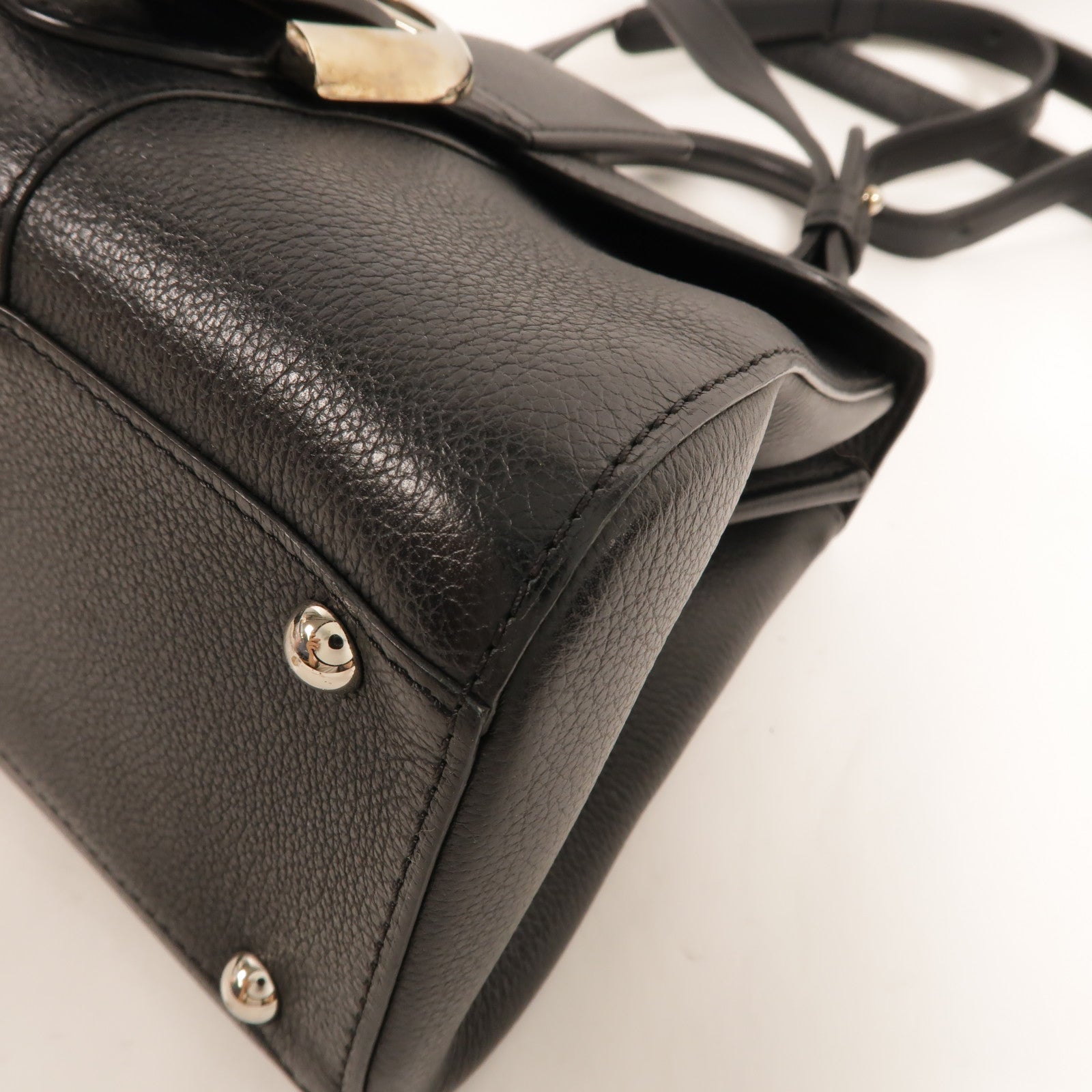 Delvaux 牛皮皮革Brillant Mini手挽肩背兩用袋