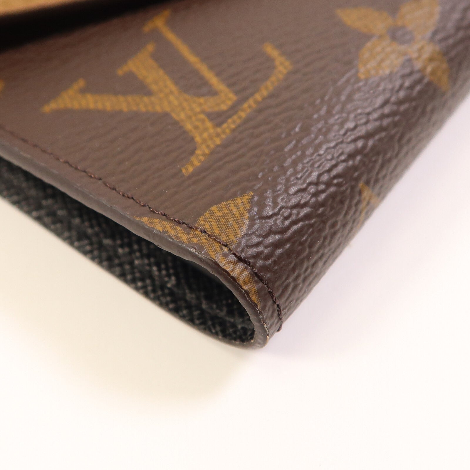 LOUIS VUITTON Monogram/Monogram Reverse Victorine Wallet金扣錢包棕色