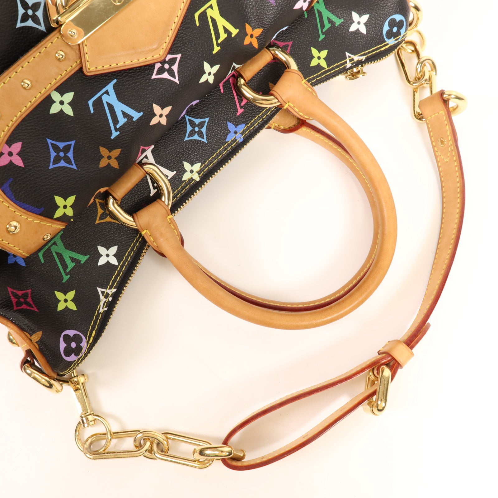 LOUIS VUITTON Monogram Multicolore Rita金扣手挽肩背兩用袋