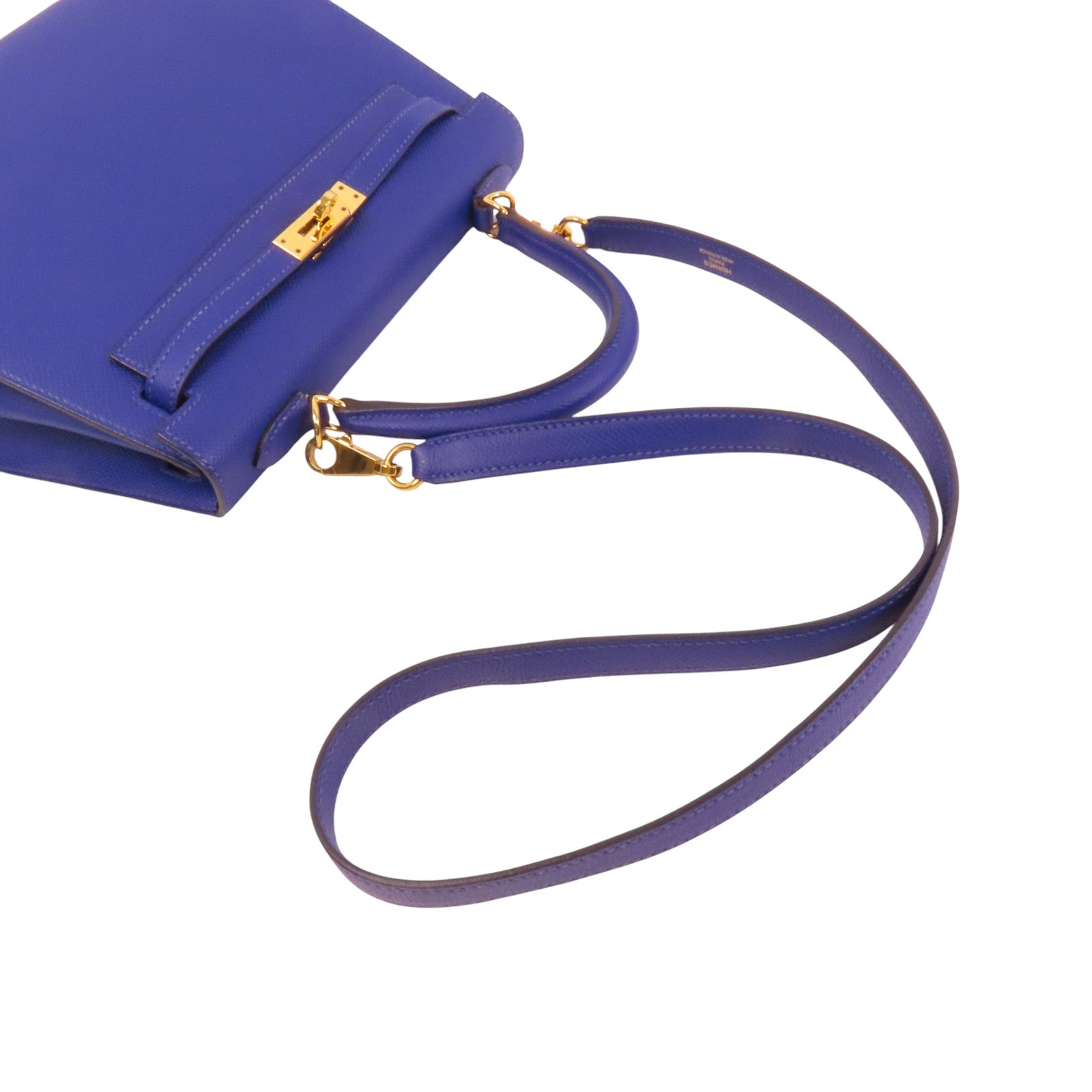 HERMES Epsom皮革Kelly 25金扣手挽肩背兩用袋