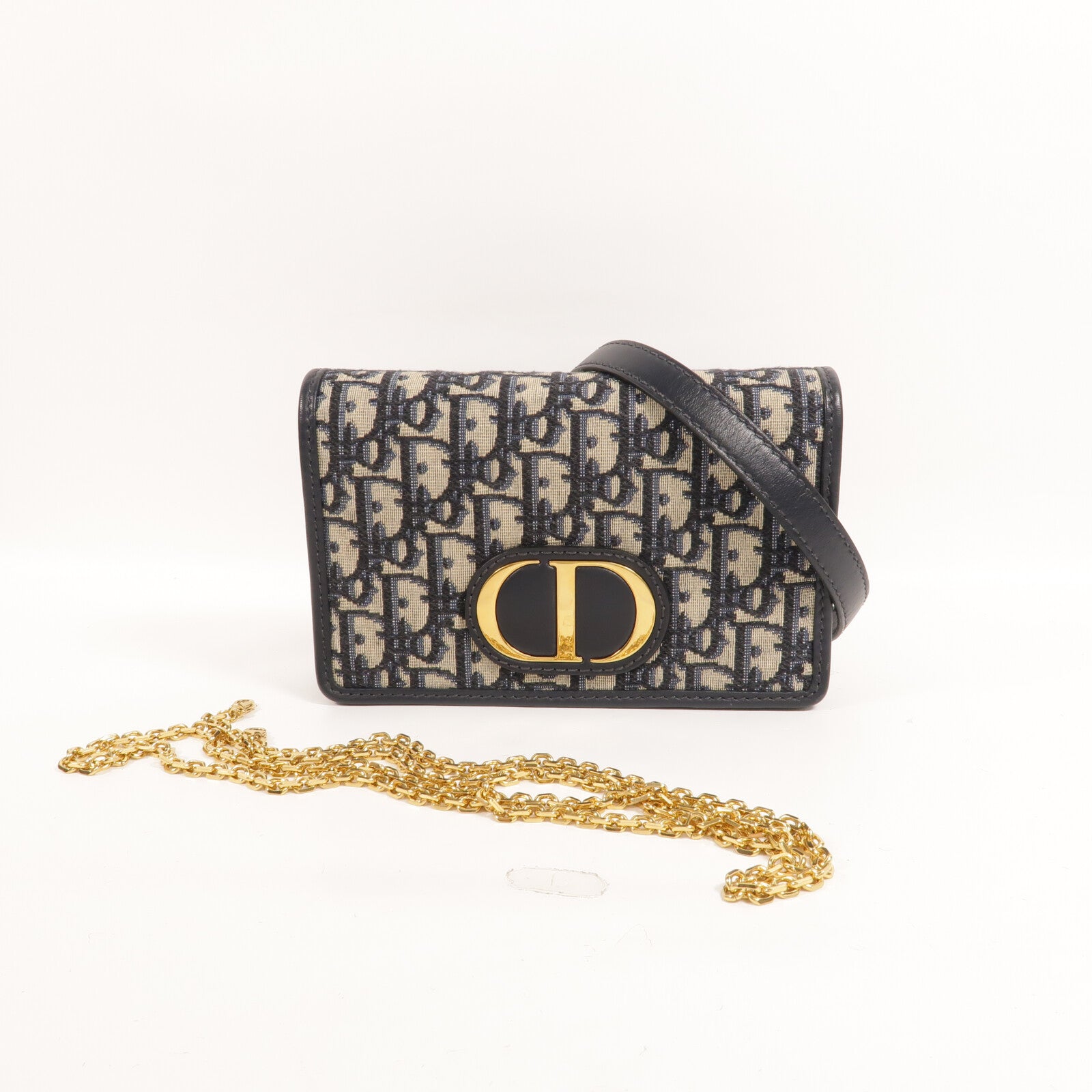 Dior 帆布2-In-1 30 Montaigne Pouch鏈帶肩背袋/腰包