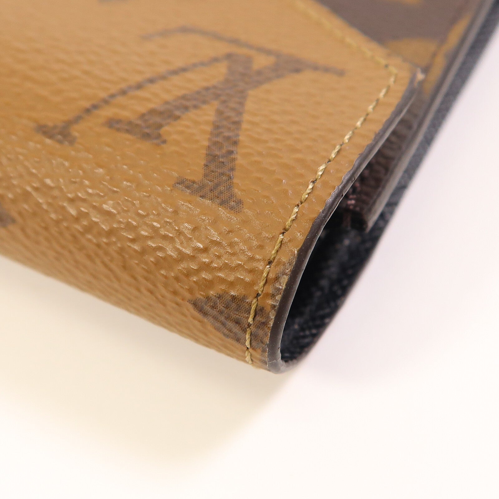 LOUIS VUITTON Monogram/Monogram Reverse Victorine Wallet金扣錢包棕色