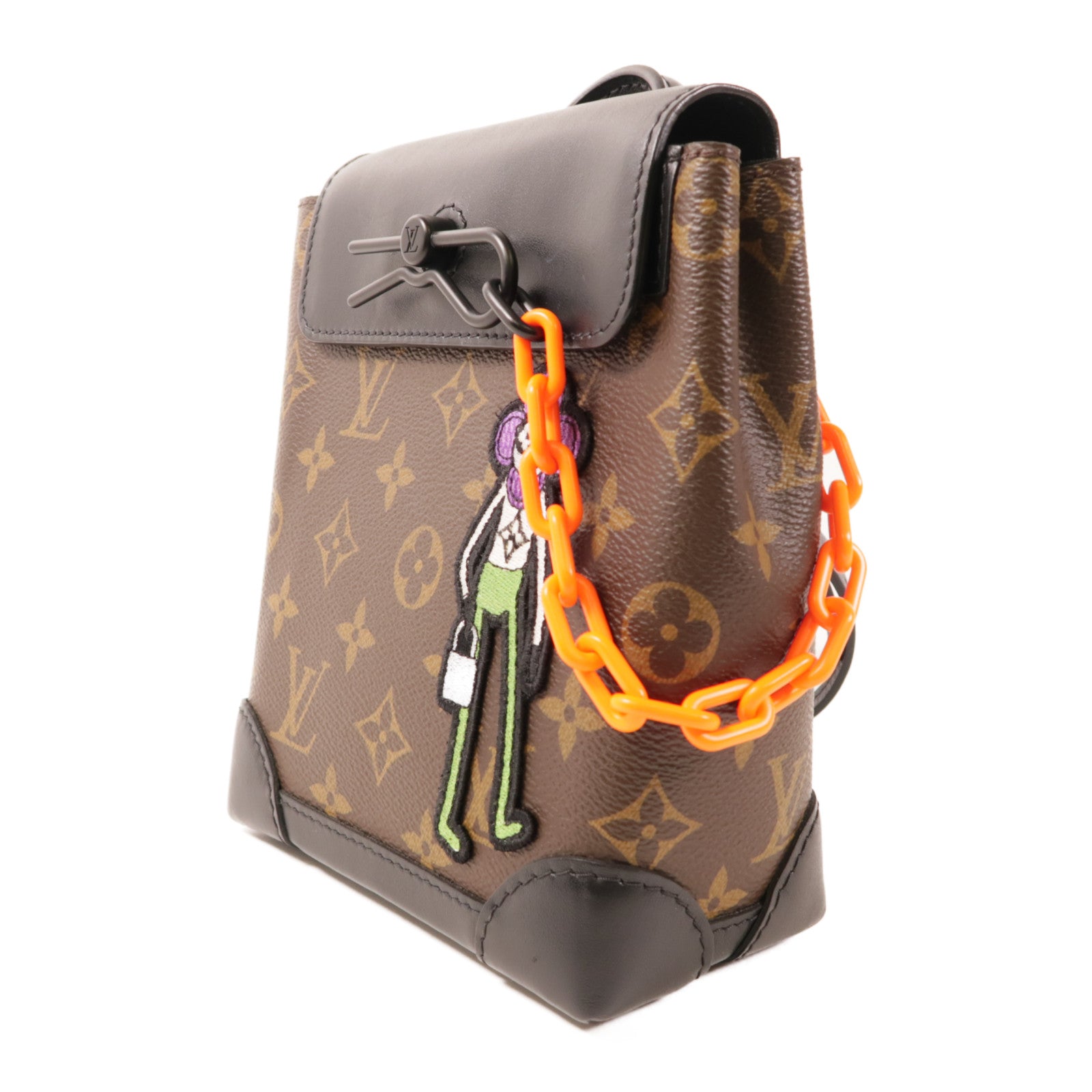 LOUIS VUITTON LV Steamer Nano Shoulder Bag M80327 Monogram Brown/Black