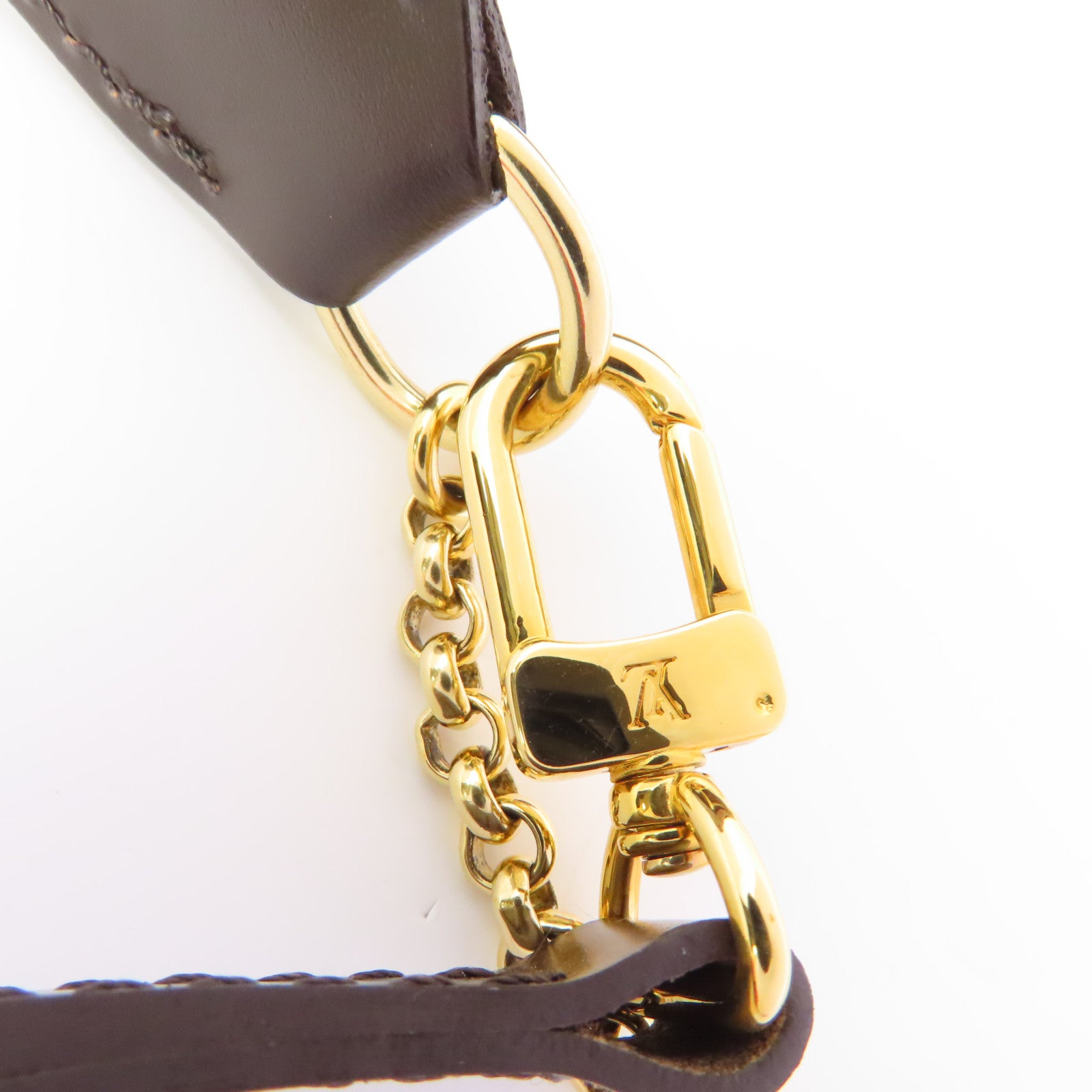 LOUIS VUITTON Damier Eva金扣手挽肩背兩用袋棕色