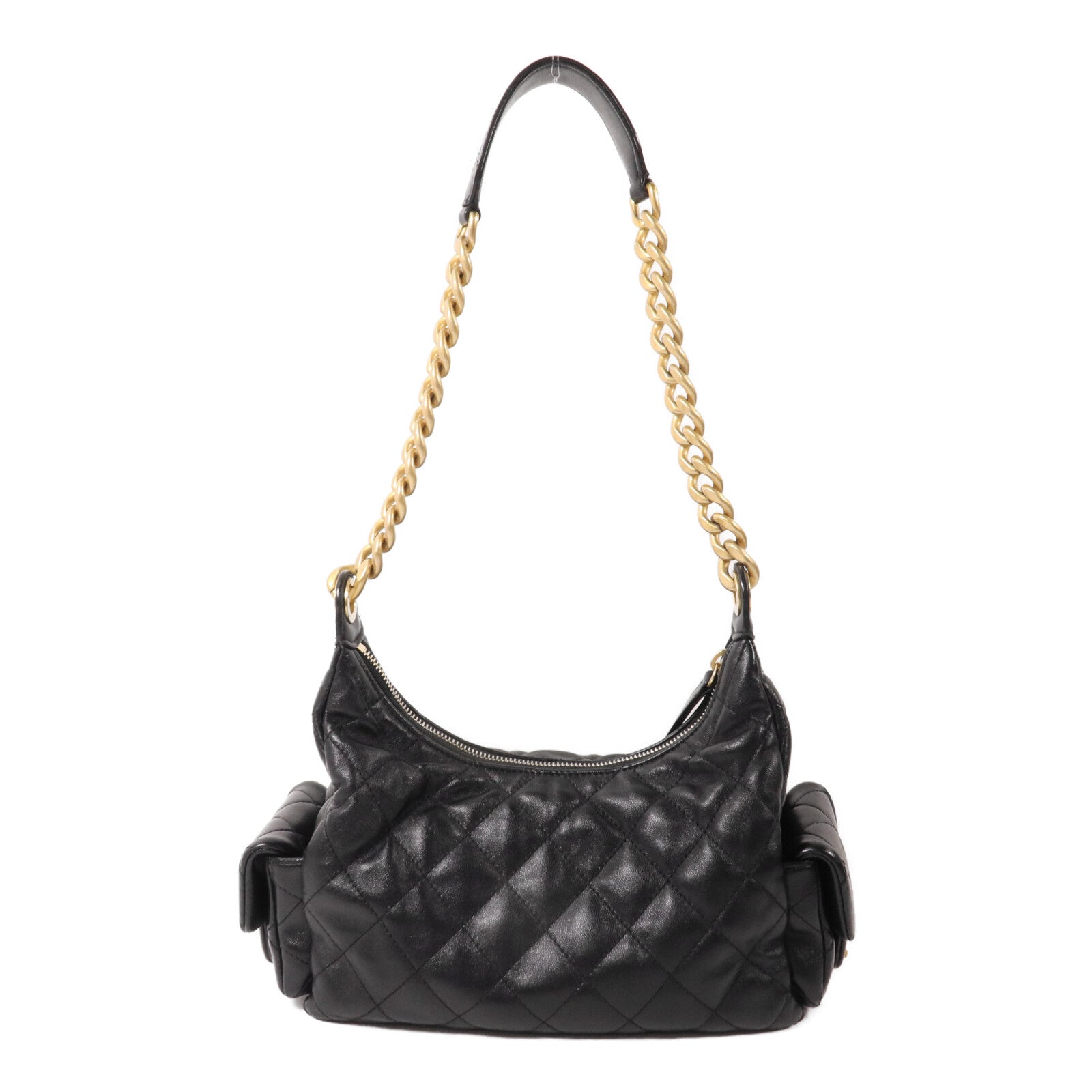 CHANEL 羊皮皮革25C Hobo Bag鏈帶肩背袋
