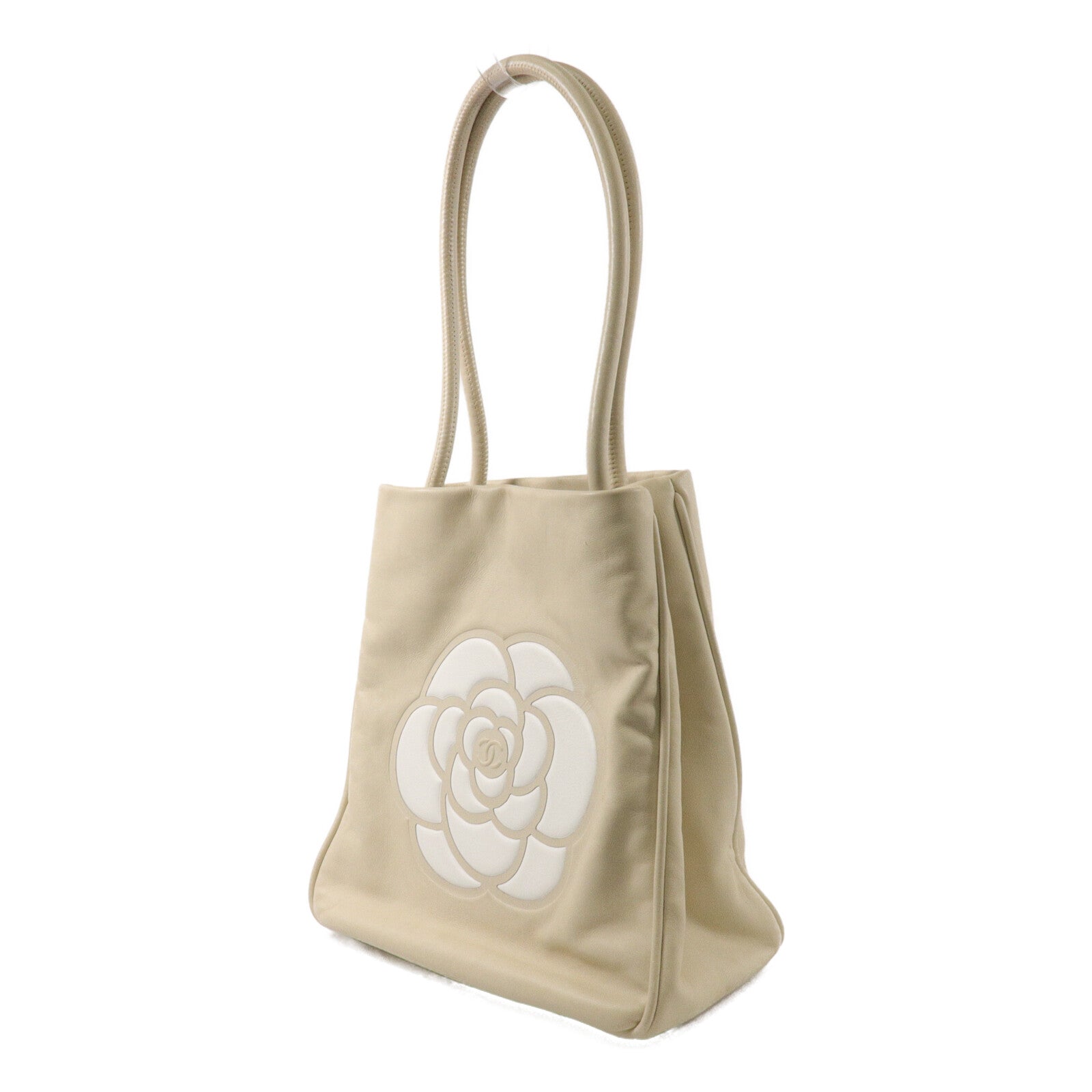 CHANEL 牛皮皮革Camellia Shoulder Tote肩背袋