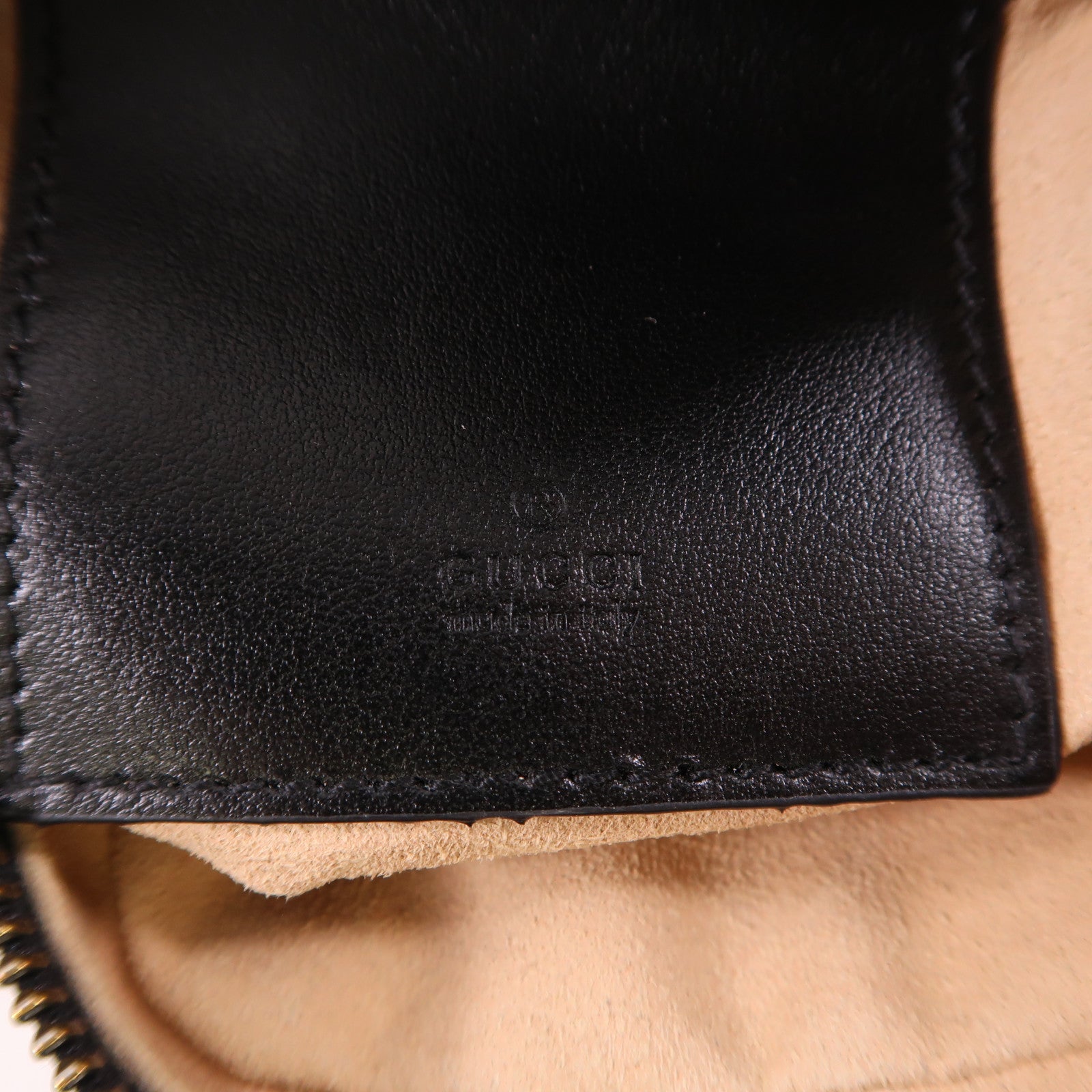 GUCCI 牛皮皮革GG Marnont Mini Bag金扣鏈帶肩背袋黑色