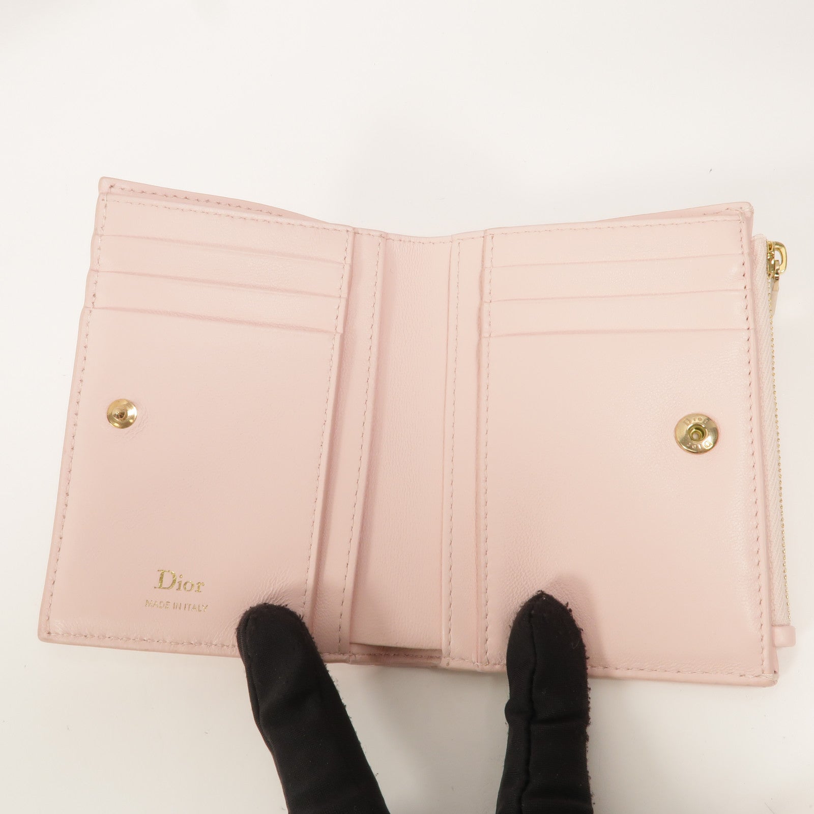 Dior 羊皮皮革Lady Dior Dahlia Wallet錢包