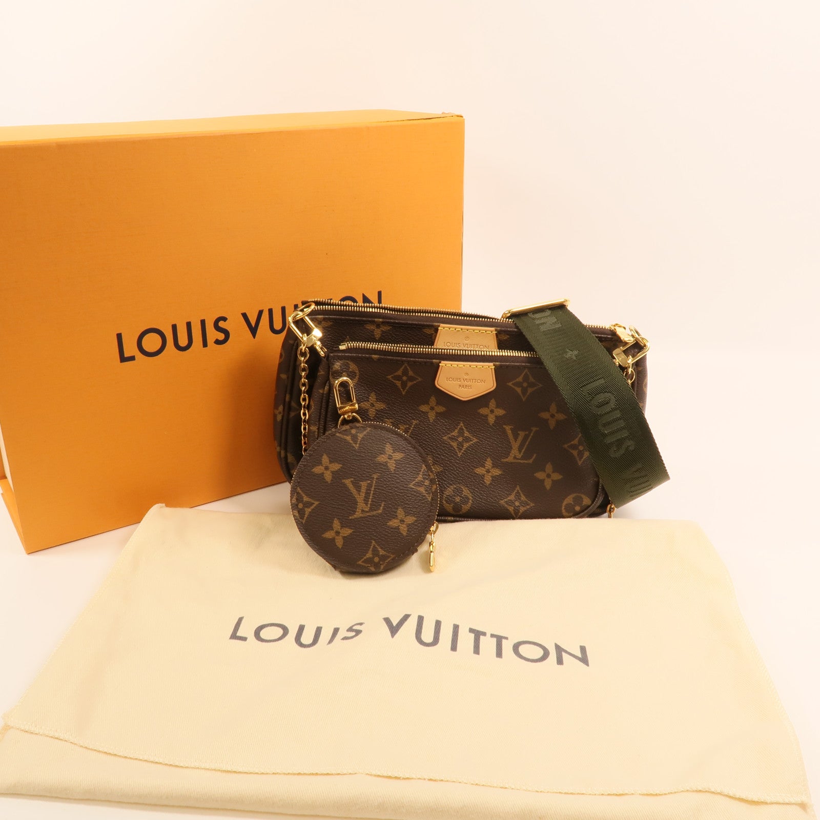 LOUIS VUITTON Monogram Multi Pochette Accessoires金扣肩背袋