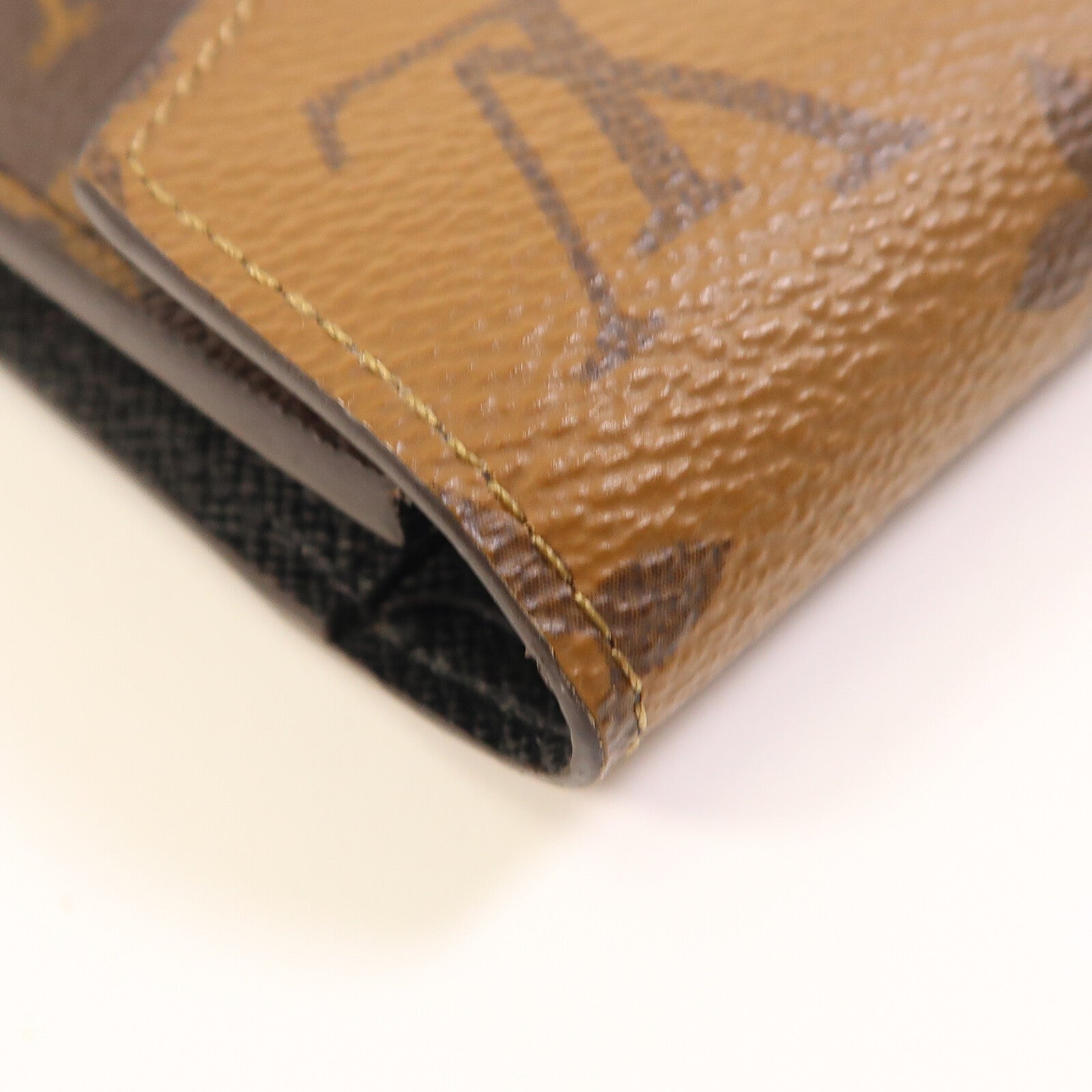 LOUIS VUITTON Monogram/Monogram Reverse Victorine Wallet金扣錢包棕色