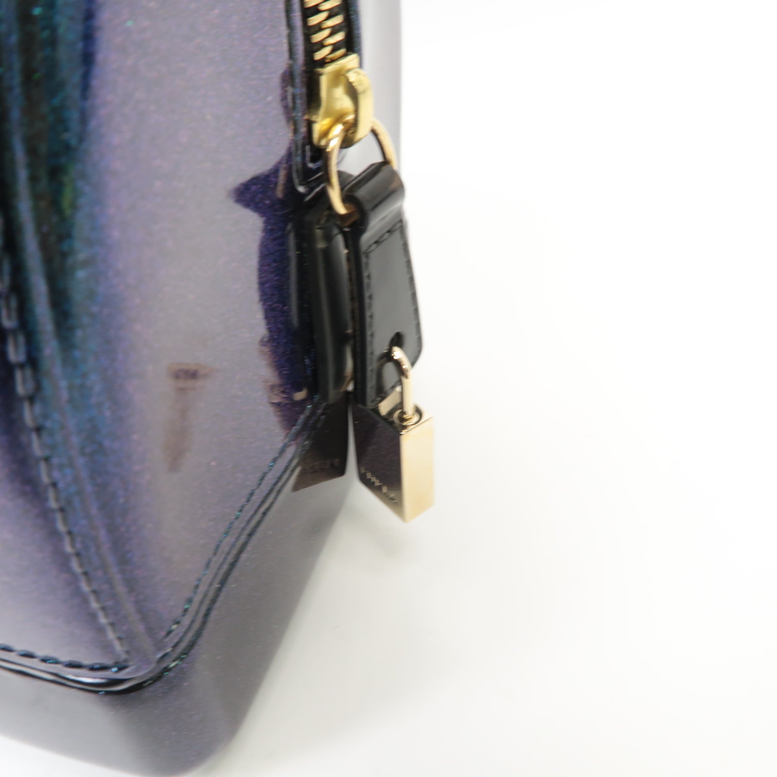 Furla 【激減優惠】PVC Handbag金扣手挽袋藍色