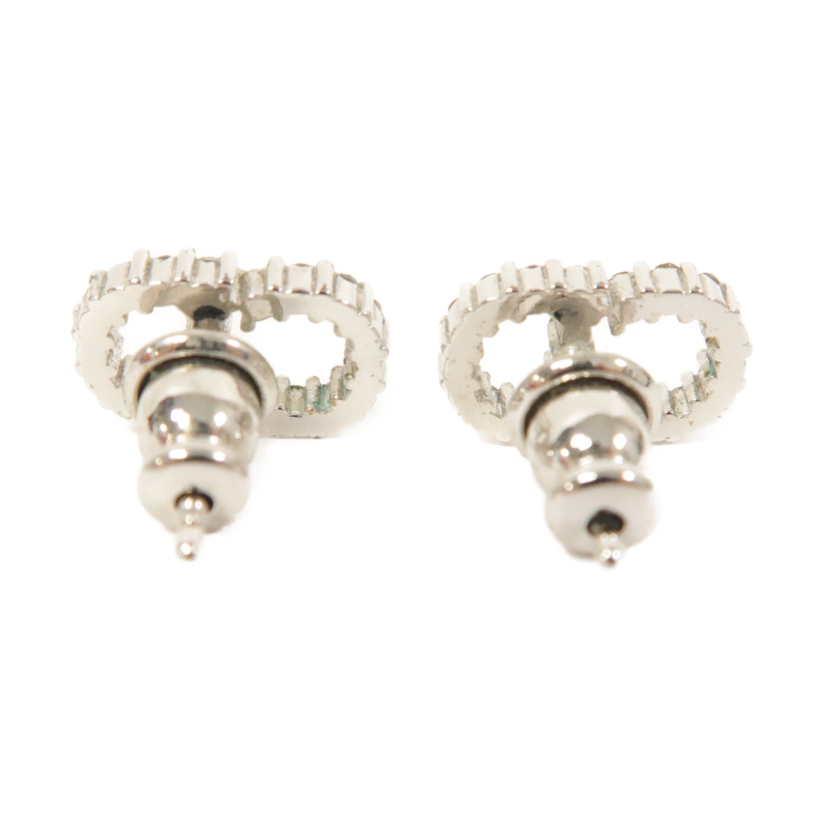 Dior 水晶/金屬Earrings耳環銀色