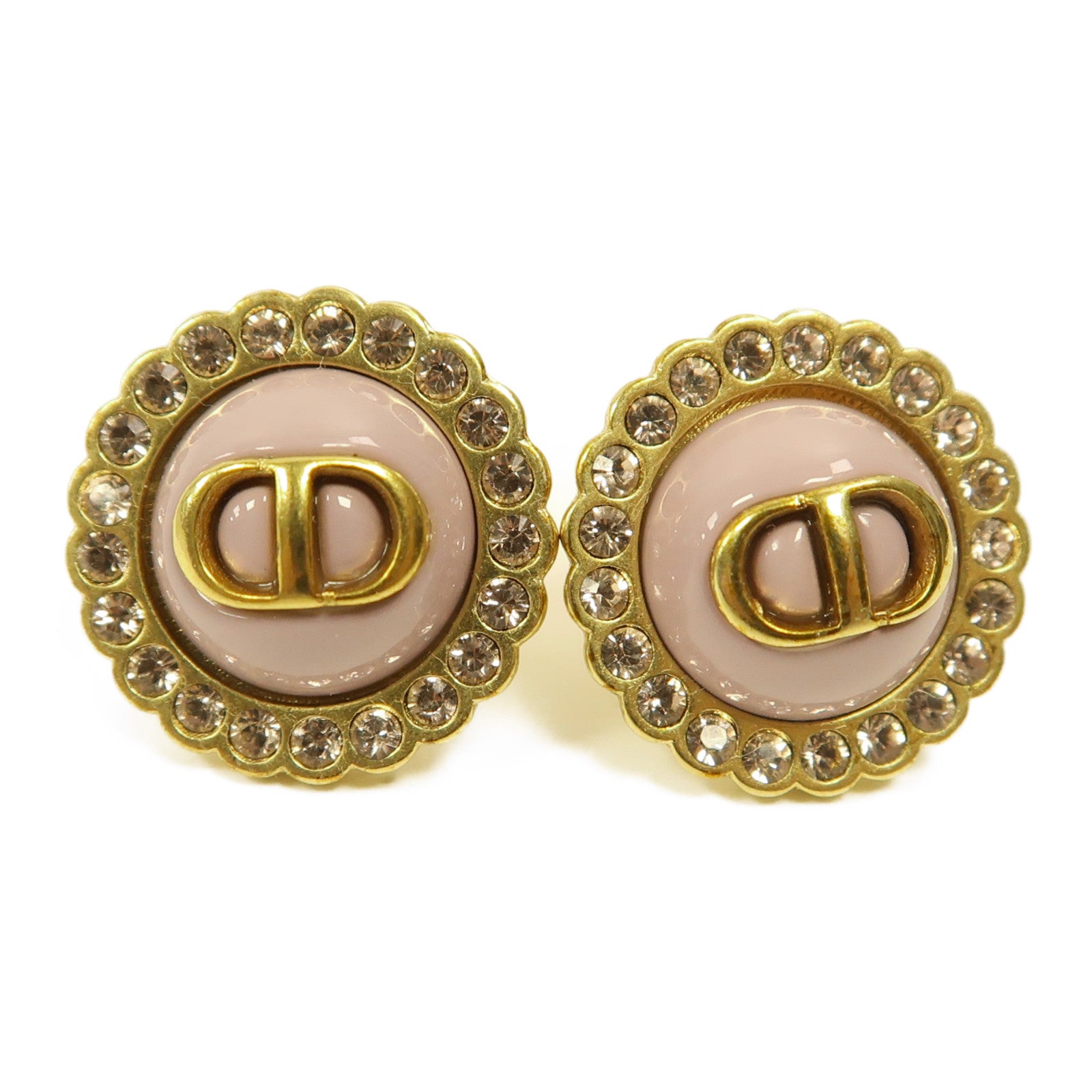 Dior 金屬Earrings耳環紫色/金色