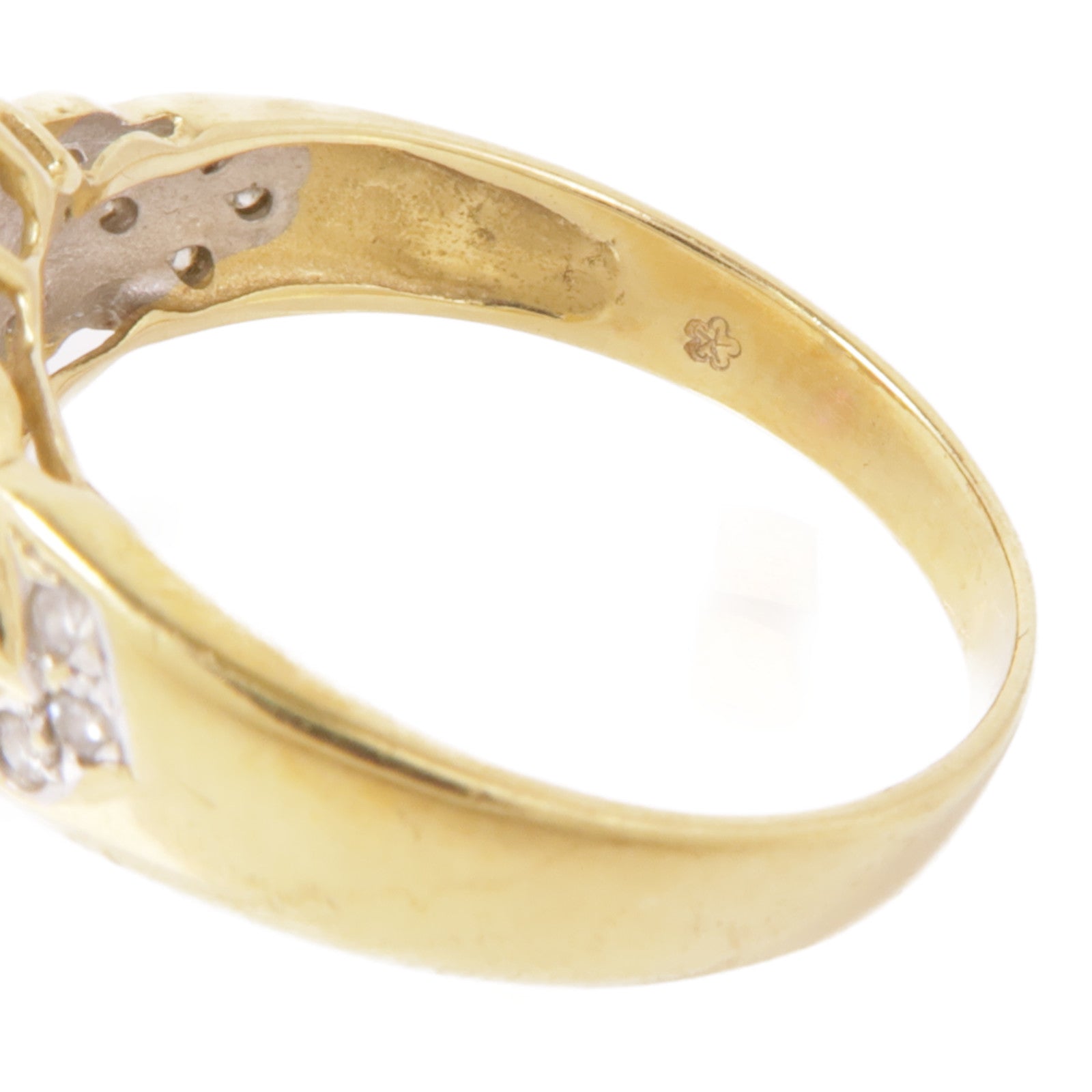 JEWELRY 18K黃金Ruby/Diamond Ring紅寶石/鑽石戒指US#6