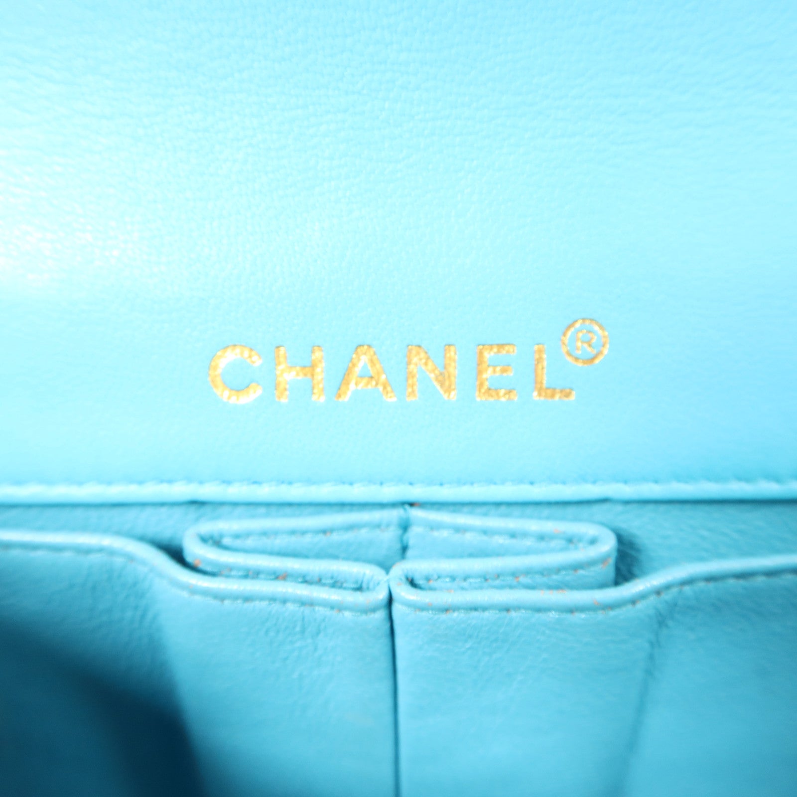 CHANEL 羊皮皮革Chocolate Bar Vintage金扣鏈帶肩背袋