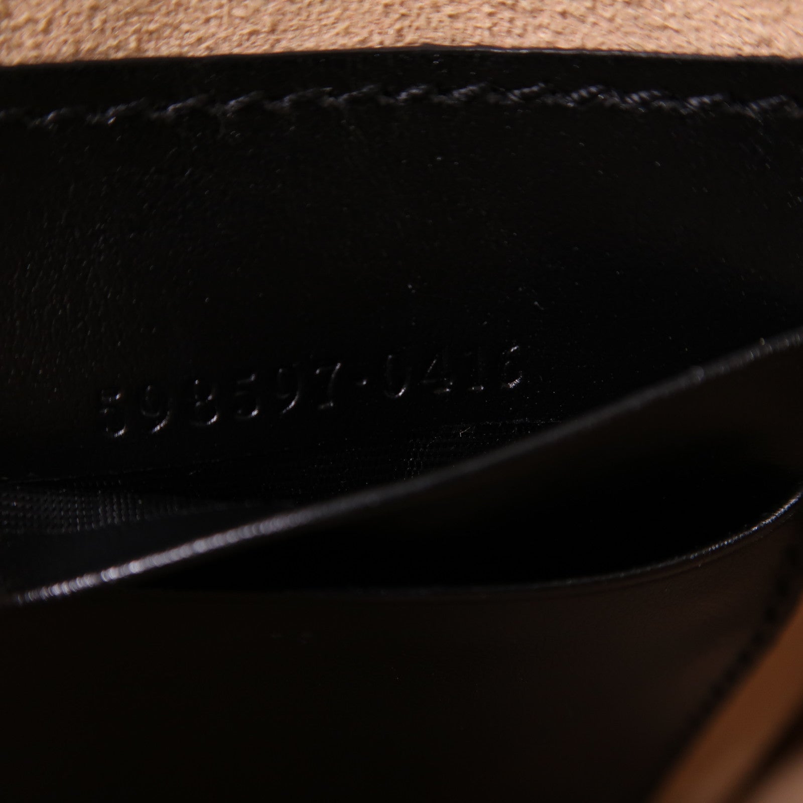 GUCCI 牛皮皮革GG Marnont Mini Bag金扣鏈帶肩背袋黑色