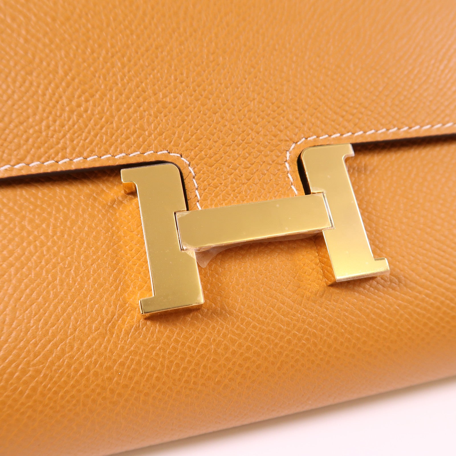 HERMES Epsom皮革Constance To Go金扣肩背袋Toffee