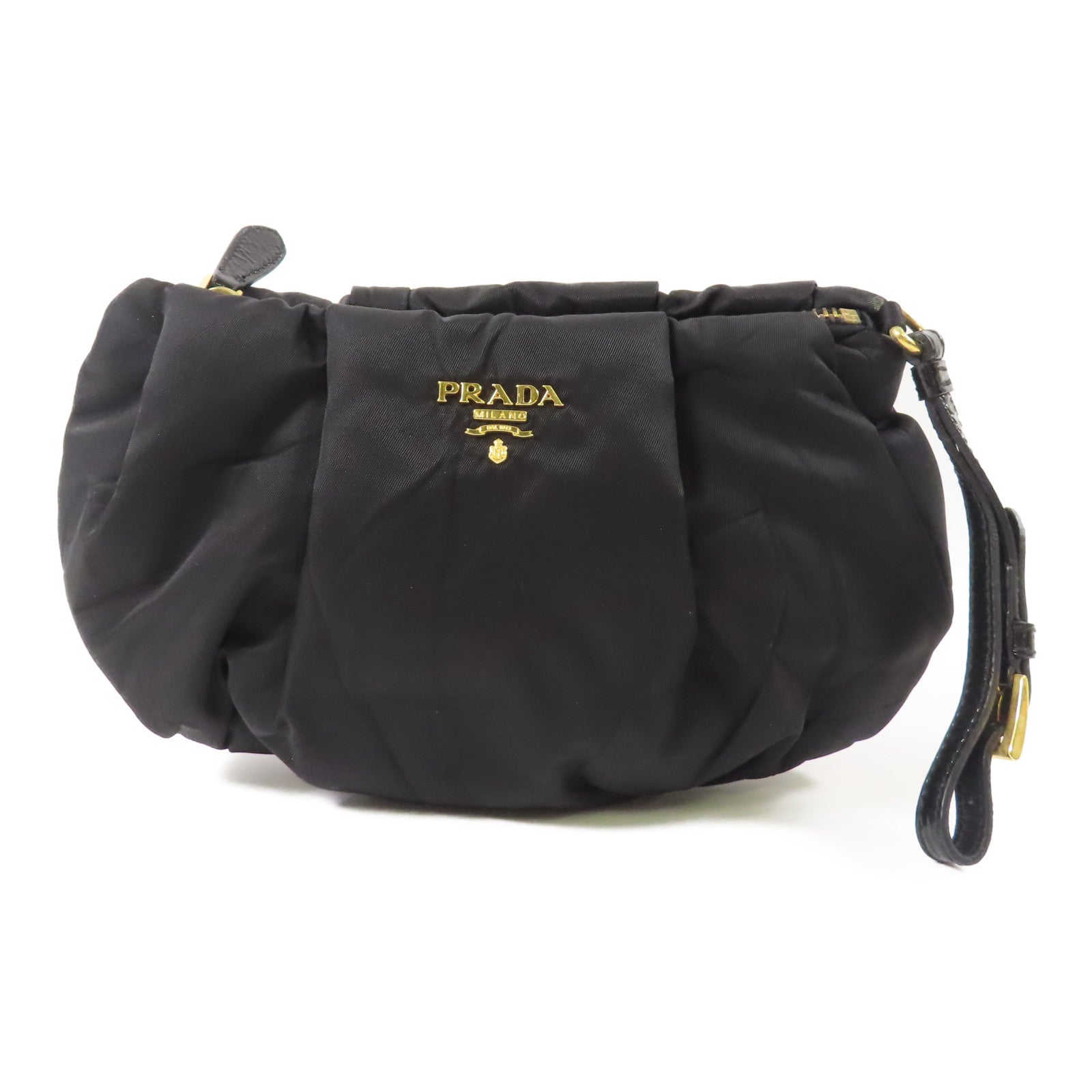 PRADA 尼龍Wrist Pouch金扣手拿包